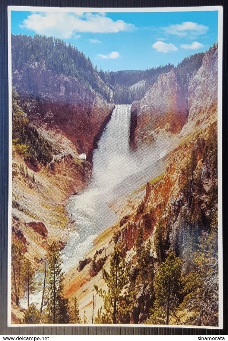 United States - Yellowstone National Park, Waterfall - Yellowstone