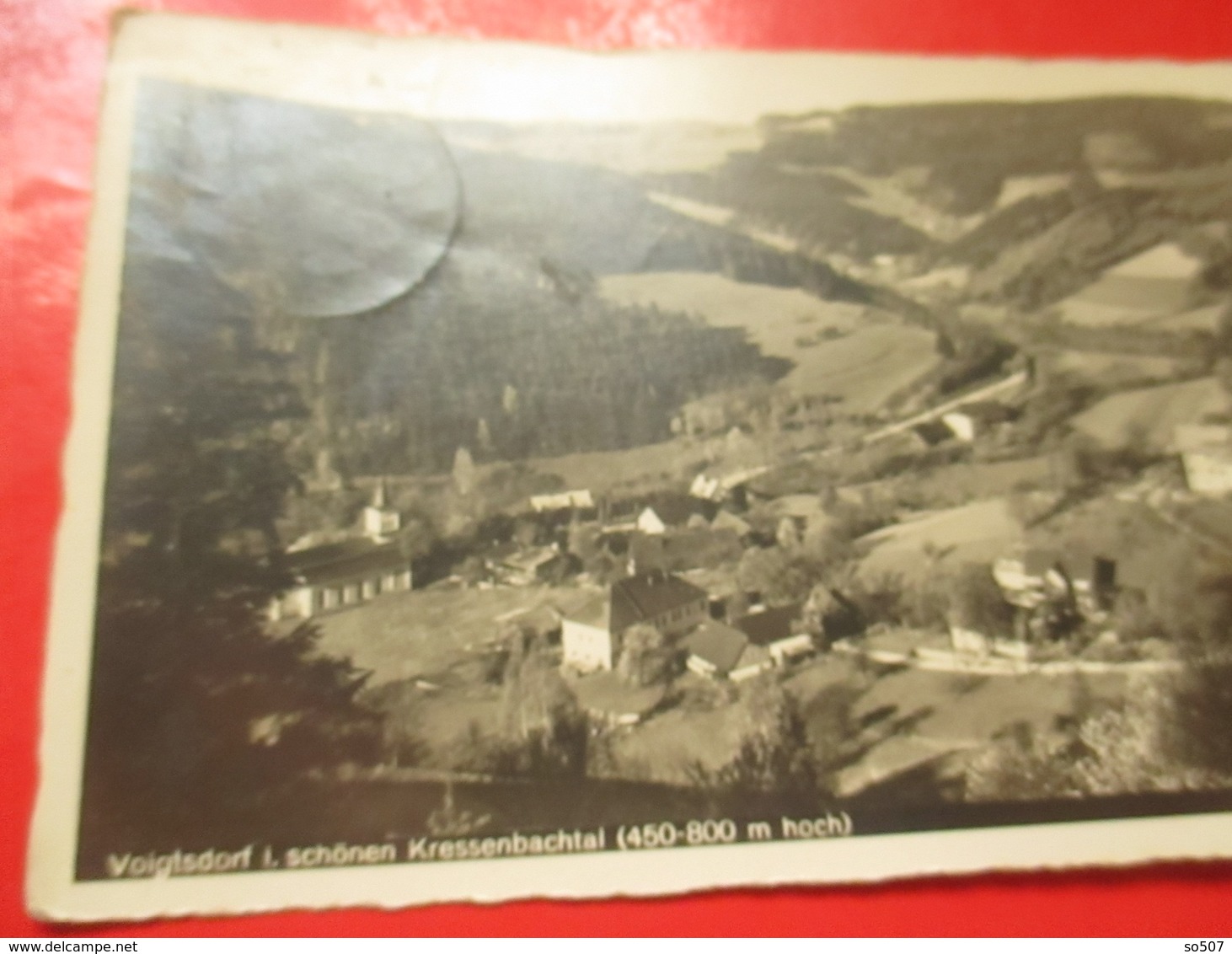 I2-Germany Vintage Postcard- Voigtsdorf Im Schonen Kressenbachtal (450-800 M Hoch) - Schneeberg