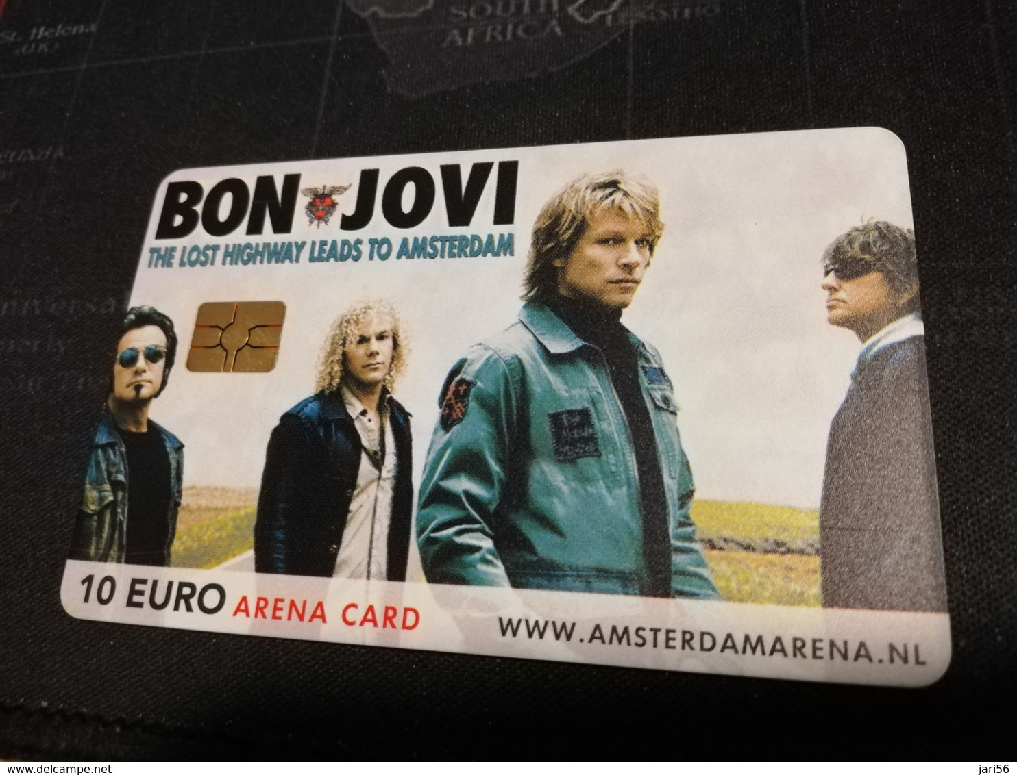 NETHERLANDS  ARENA CARD  BON JOVI    €10,- USED CARD  ** 1427** - Pubbliche