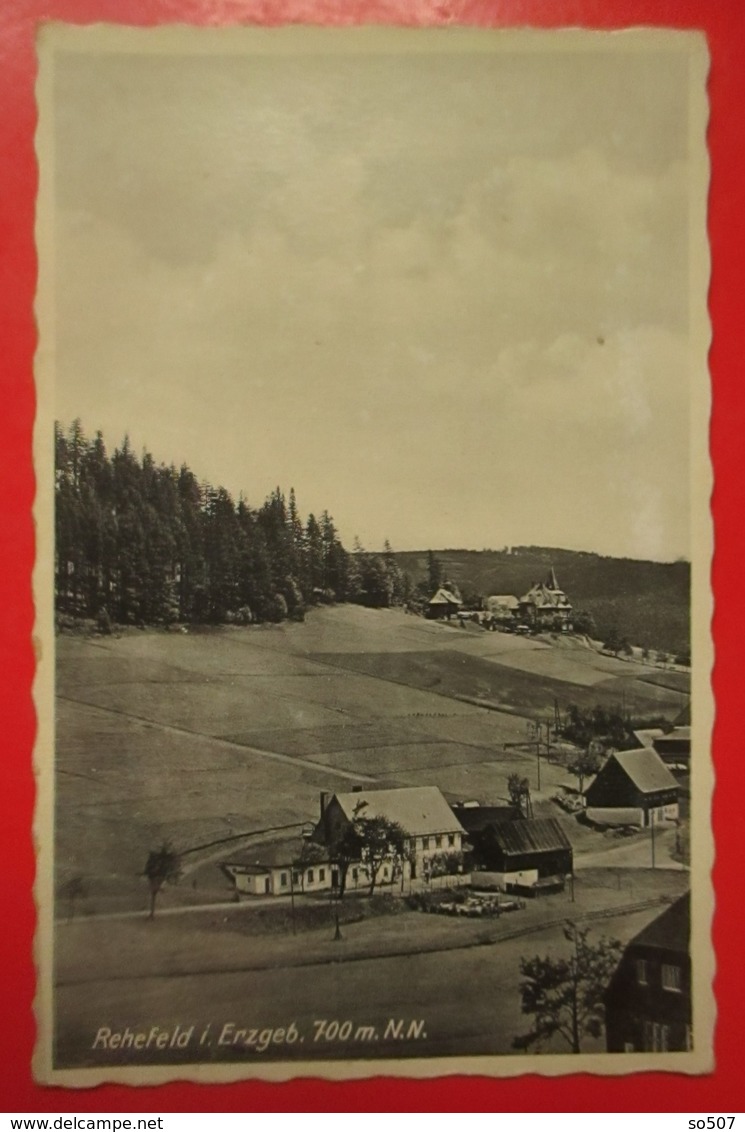 I2-Germany Vintage Postcard- Rehefeld I. Erzgebirge 700 M. N.N. Gasthof Biedermann - Rehefeld
