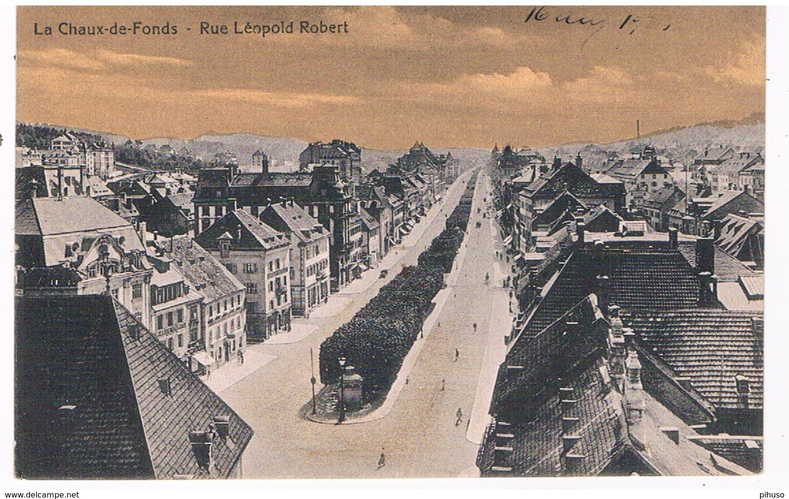 CH-5968  LA CHAUD-DE-FONDS : Rue Leopold Robert - Other & Unclassified