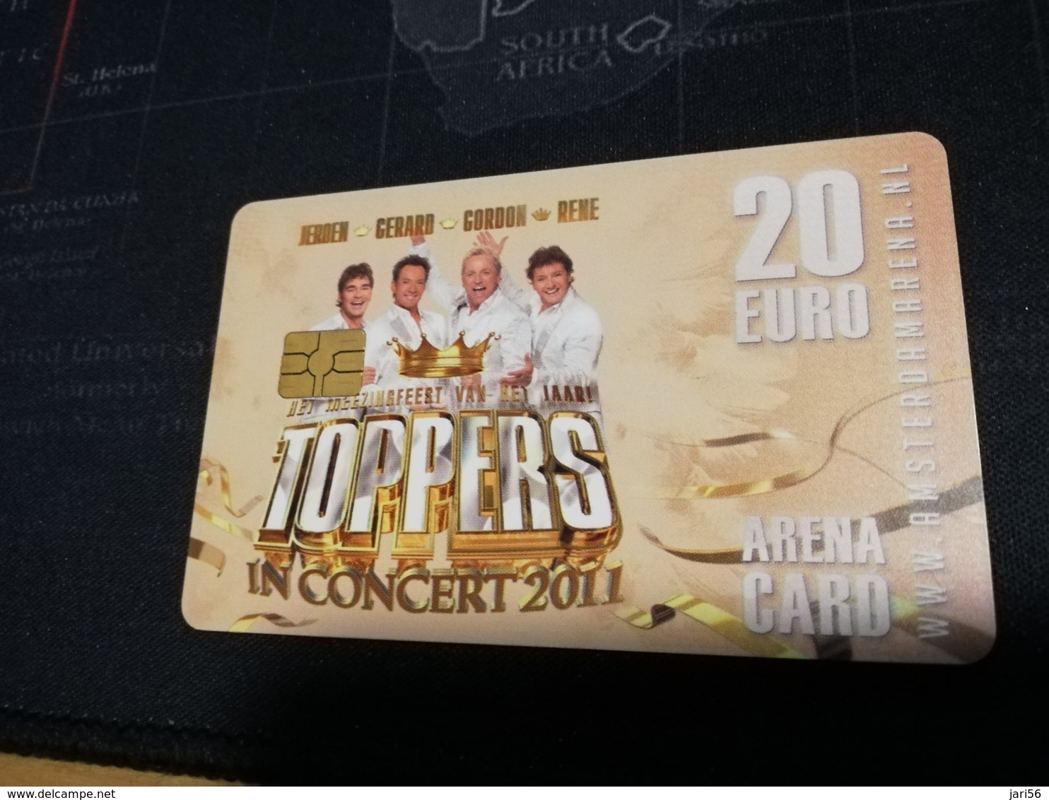 NETHERLANDS  ARENA CARD  TOPPERS IN CONCERT 2011     €20- USED CARD  ** 1437** - Public