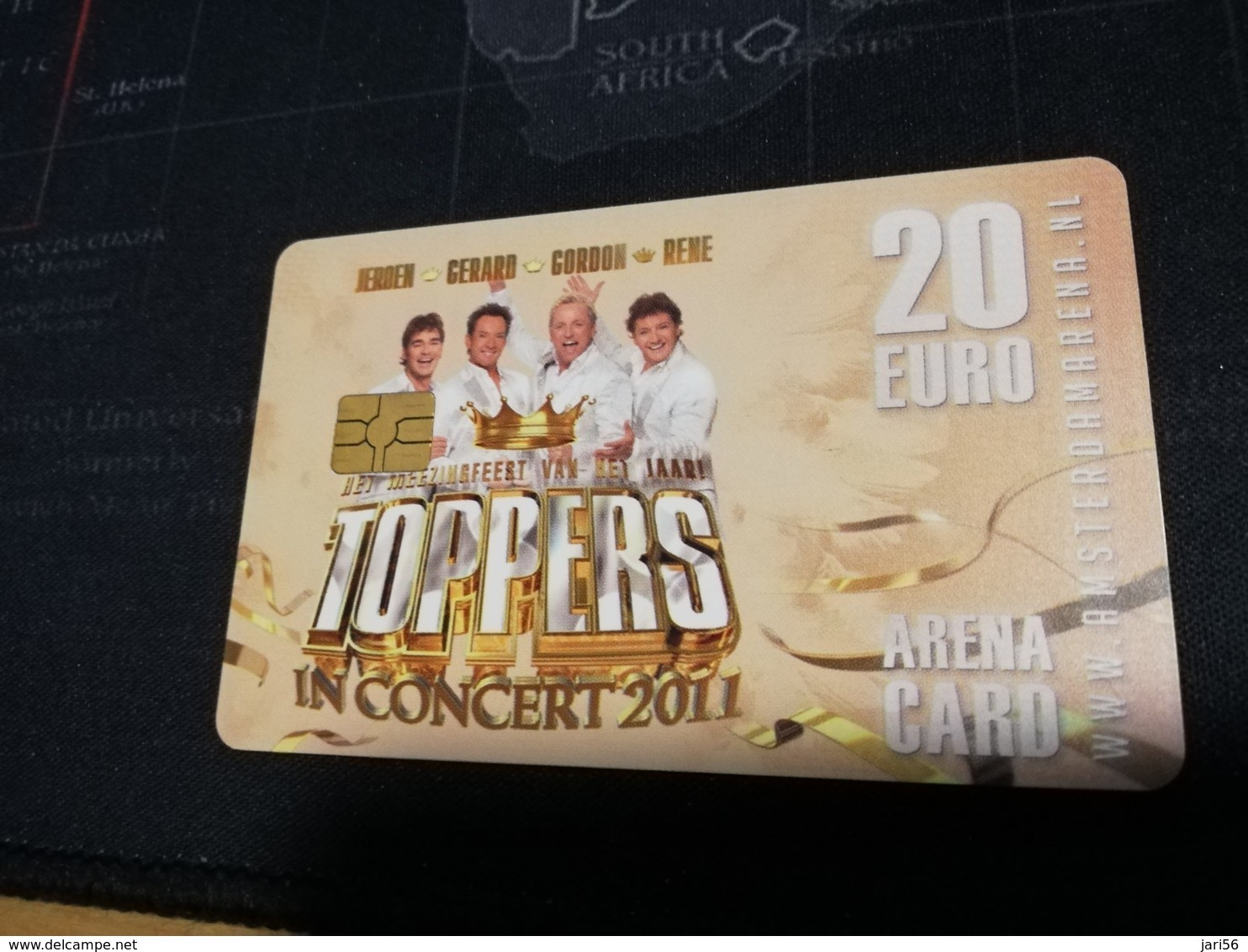 NETHERLANDS  ARENA CARD  TOPPERS IN CONCERT 2011     €20- USED CARD  ** 1437** - Publiques