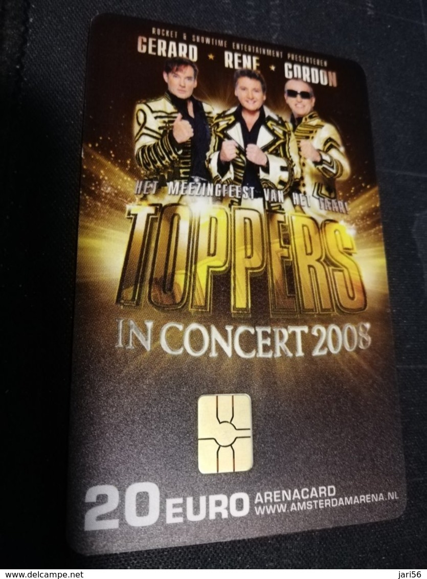 NETHERLANDS  ARENA CARD  TOPPERS IN CONCERT 2008     €20- USED CARD  ** 1438** - Openbaar