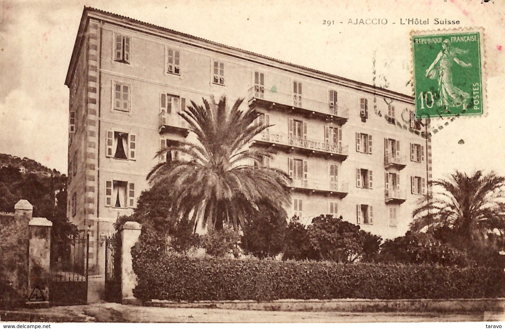 CORSE -- AJACCIO - L'HOTEL SUISSE (SCHWEIZERHOFF), Bd Des Etrangers (Sylvestre Marcaggi) - Ajaccio