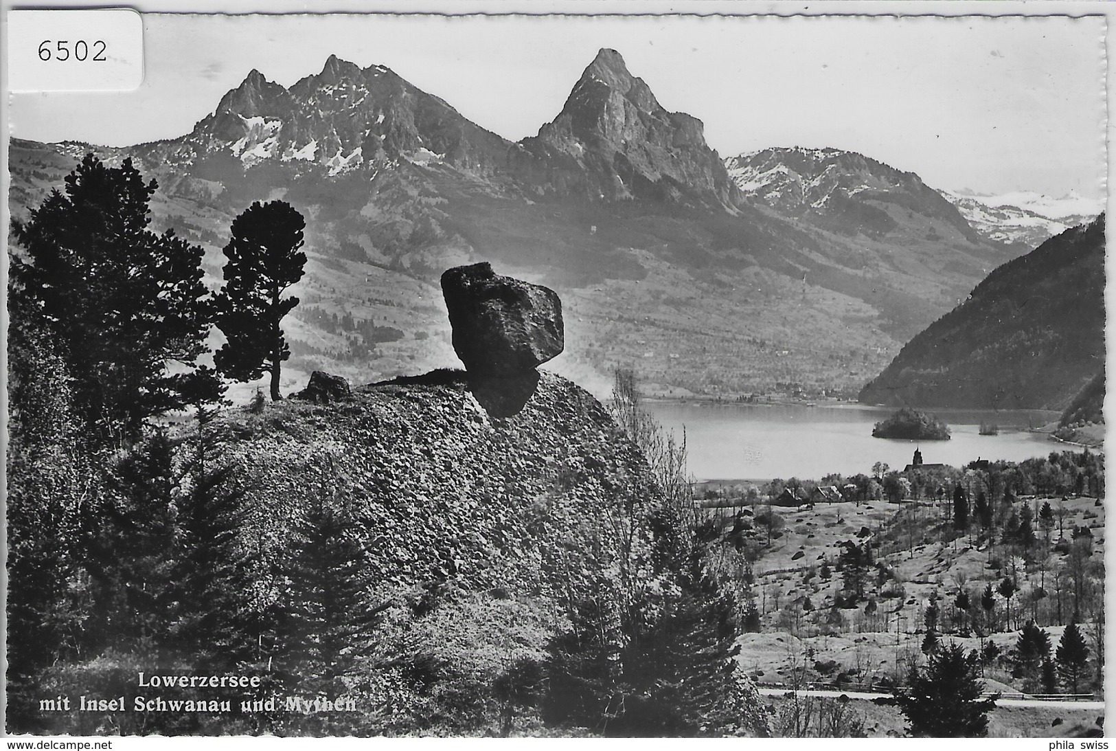 Lowerzersee Mit Insel Schwanau Und Mythen (Lauerzersee) - Lauerz