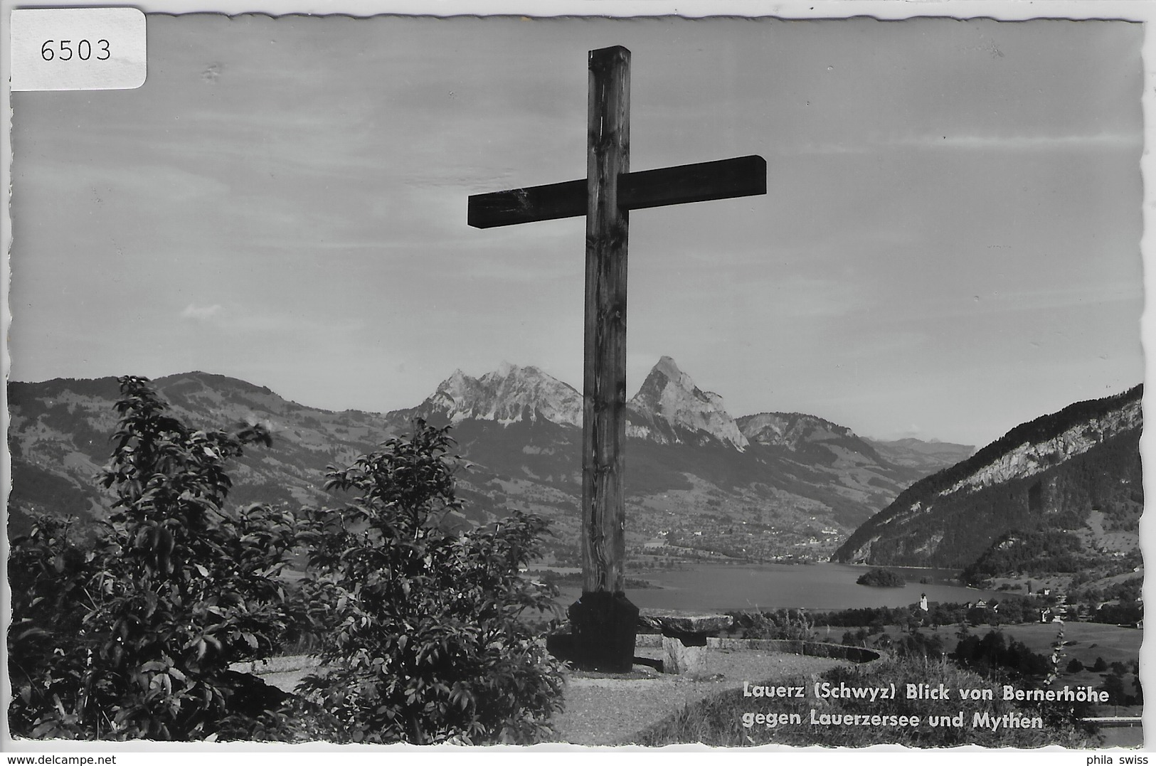 Lauerz - Blick Von Bernerhöhe Gegen Lauerzersee Und Mythen - Lauerz