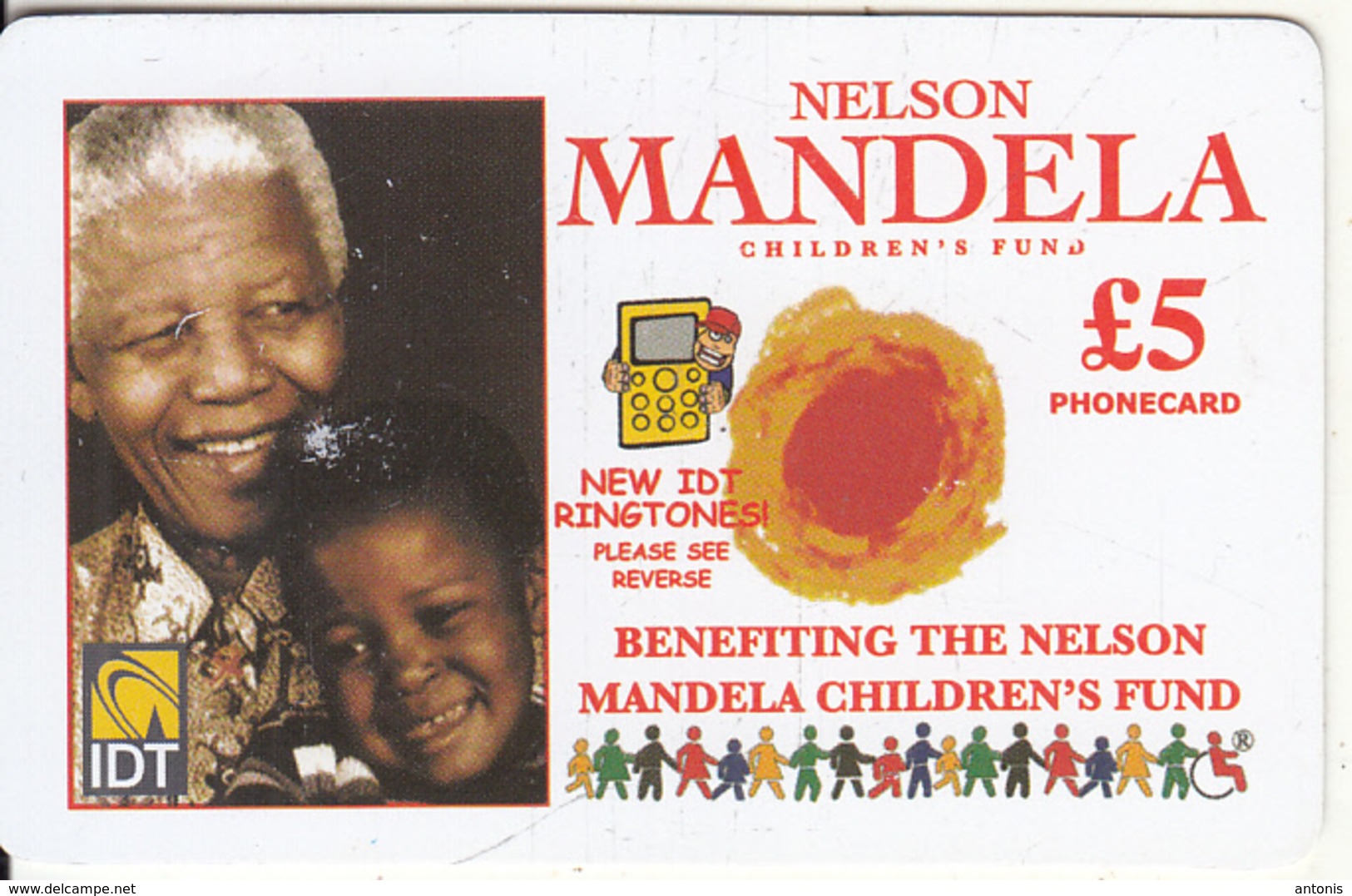 UK - Mandela, IDT Prepaid Card 5 Pounds, Exp.date 12/06, Used - Other & Unclassified