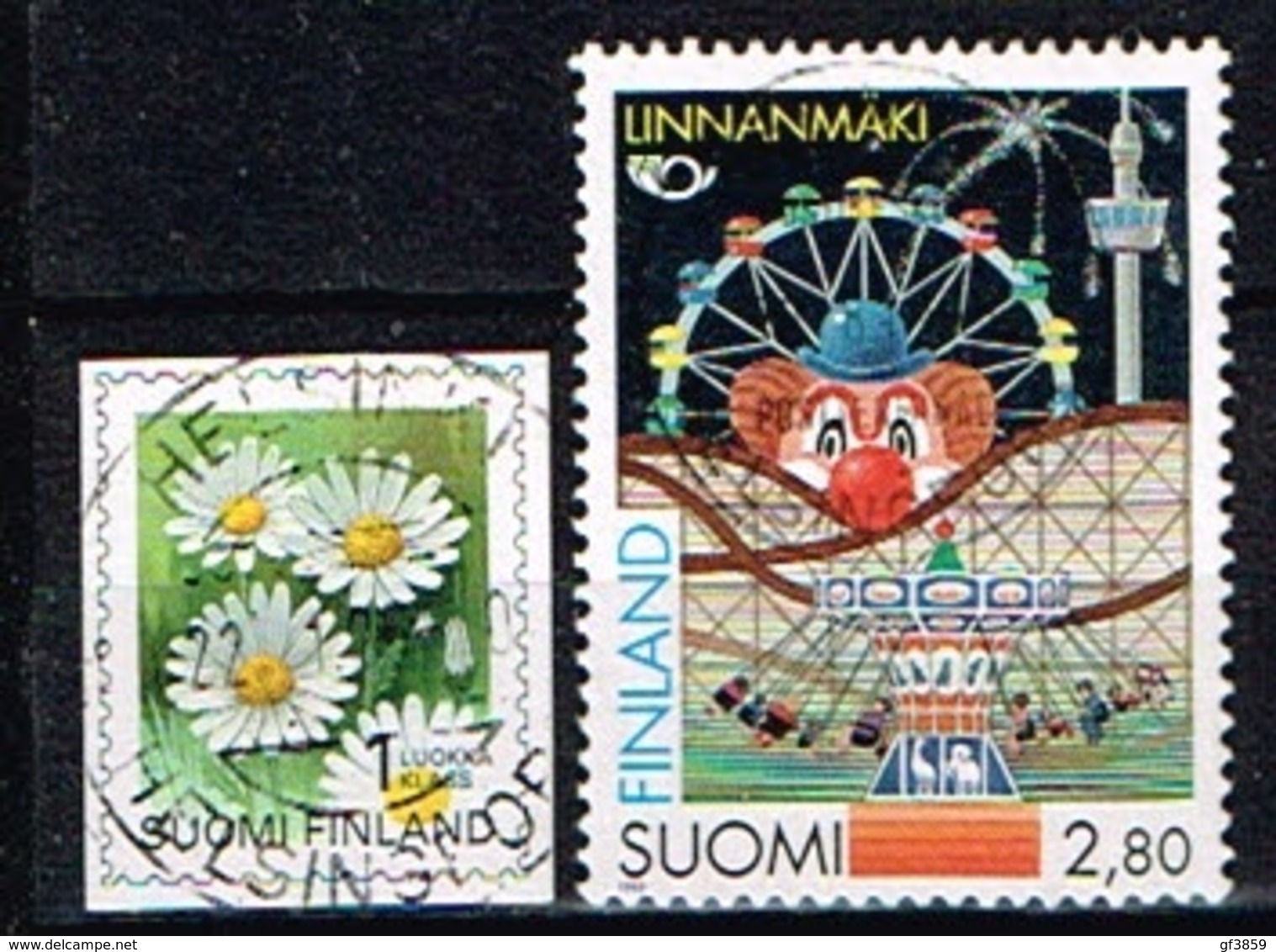 FINLANDE/Oblitérés/Used/1995 - Fleurs Marguerites / NORDEN ,Parc D'attraction - Used Stamps