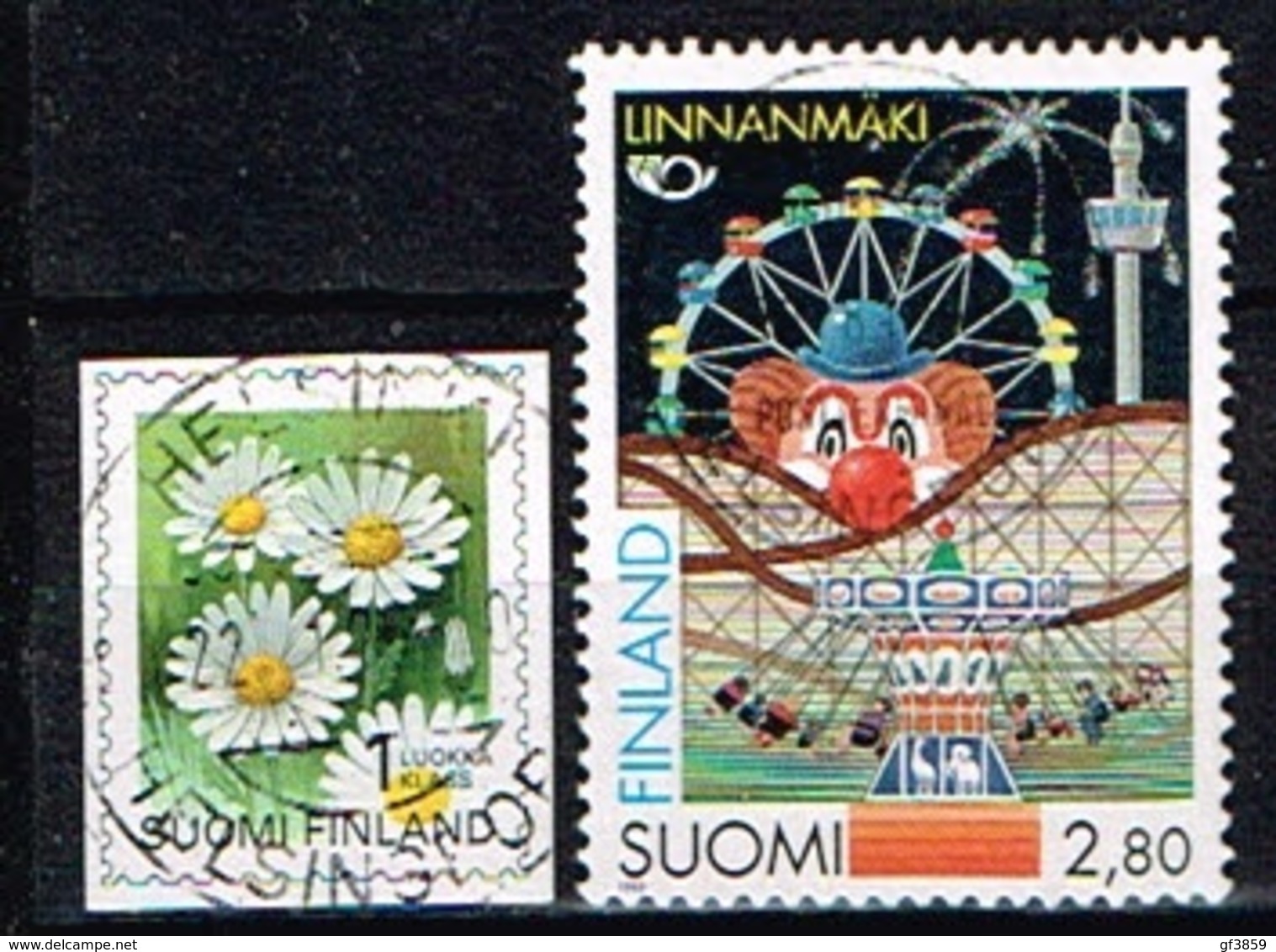 FINLANDE/Oblitérés/Used/1995 - Fleurs Marguerites / NORDEN ,Parc D'attraction - Oblitérés