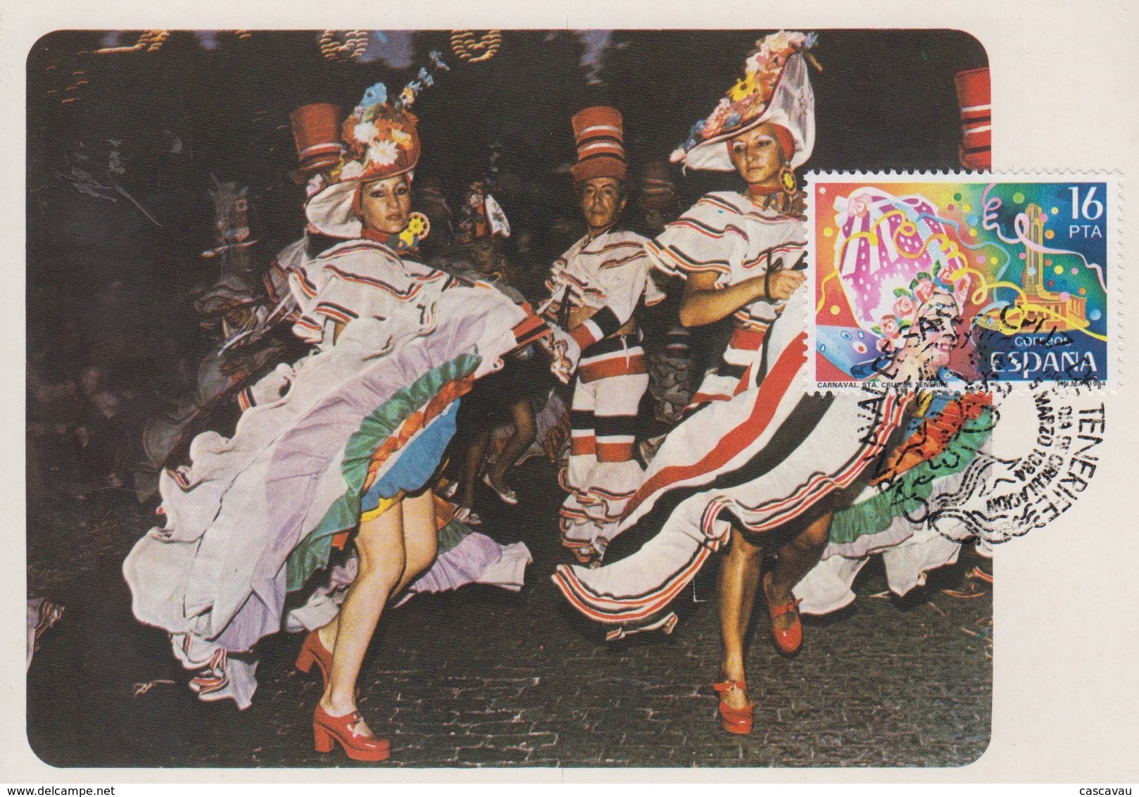 Carte  Maximum  1er  Jour   ESPAGNE    Carnaval  De  Santa  Cruz  De   TENERIFE   1984 - Carnavales