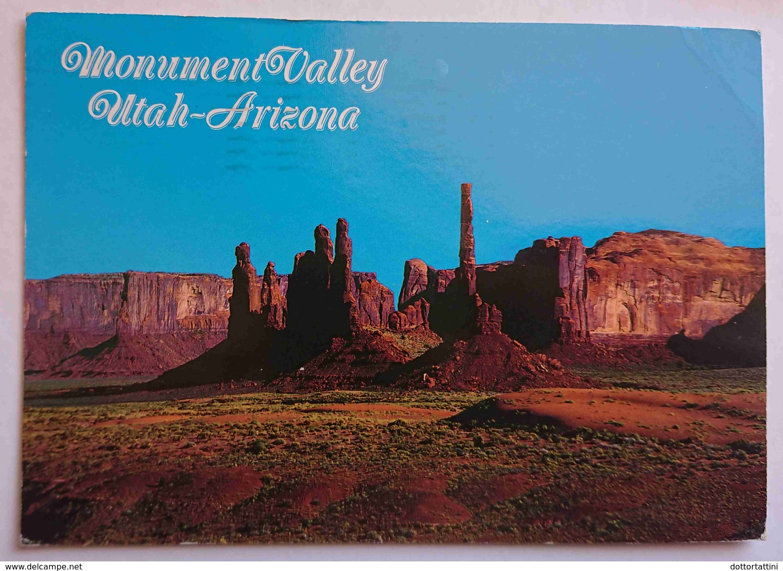 MONUMENT VALLEY - Moonrise Over Yei-be-chi And The Totem Pole - Vg - Monument Valley