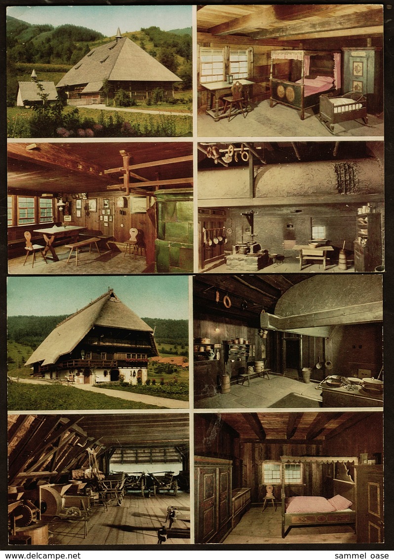 2 X Freilichtmuseum Vogtsbauernhof  -  Gutachtal / Schwarzwald  -  Mehrbild-Ansichtskarten Ca. 1980   (12820) - Gutach (Schwarzwaldbahn)