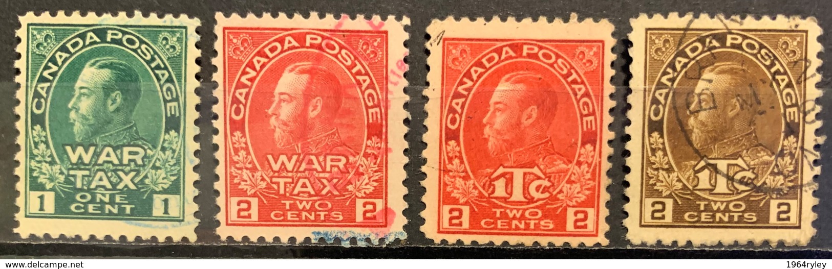 CANADA - (0) - 1915-1916 - # MR1/4 - Impôts De Guerre