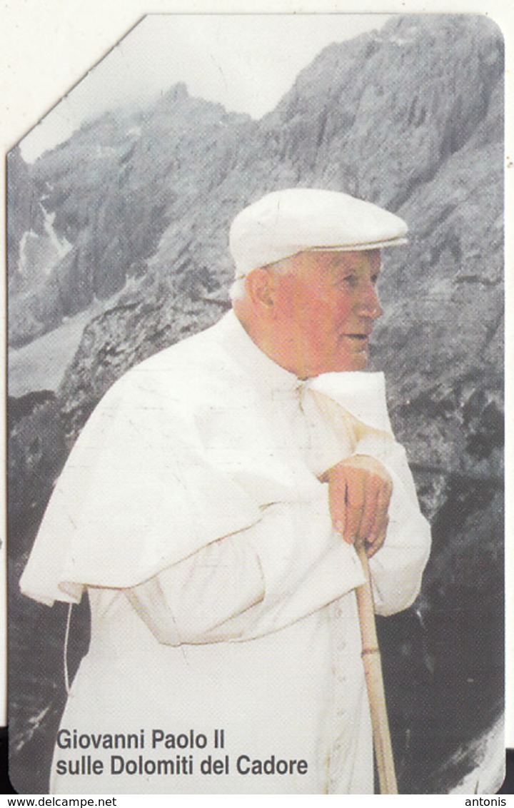 VATICAN - Giovanni Paolo II Sulle Dolomiti Del Cadore(100), Tirage 8000, Exp.date 01/09/04, Used - Vaticano (Ciudad Del)