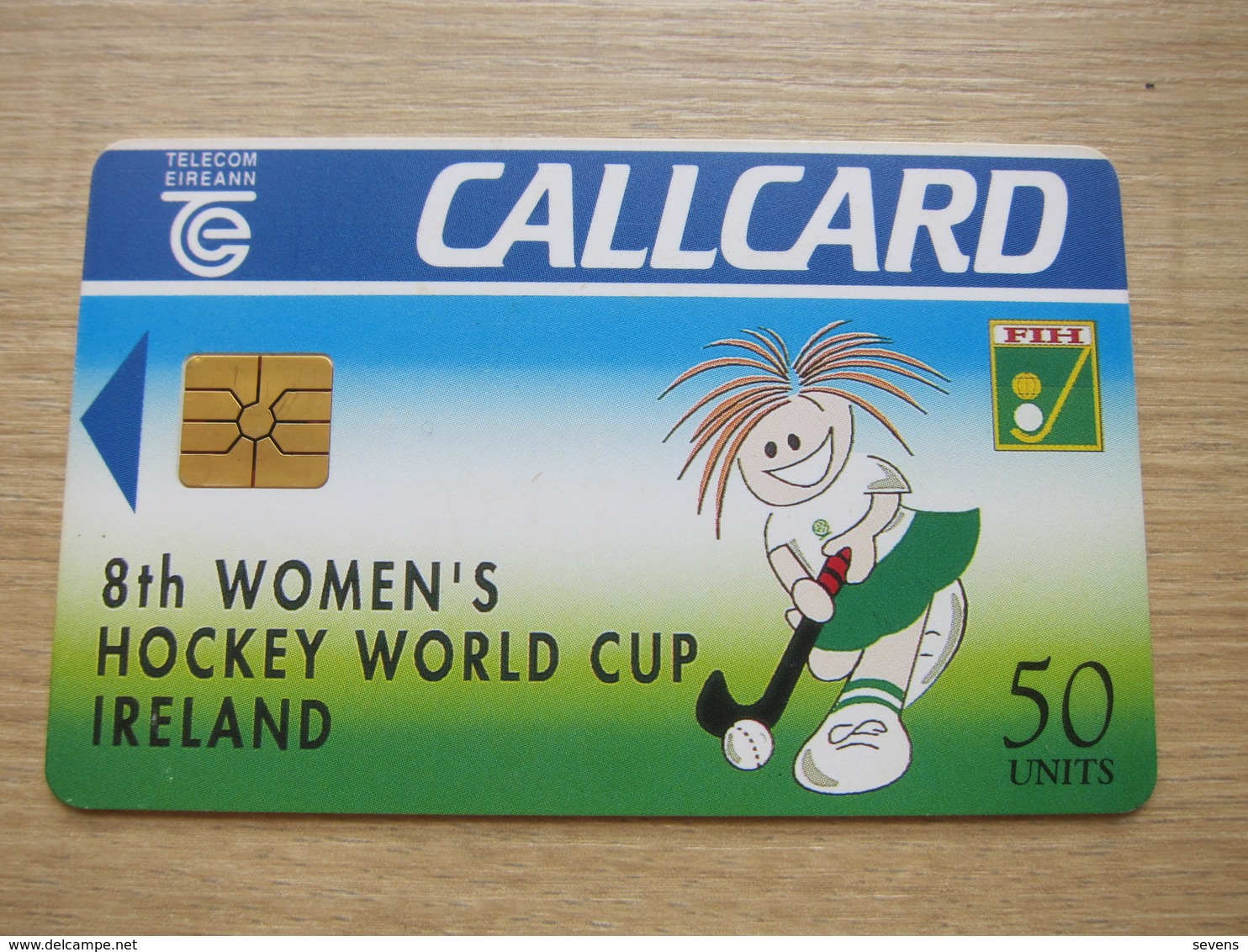 Chip Phonecard, Women's Hockey World Cup,used - Irlande