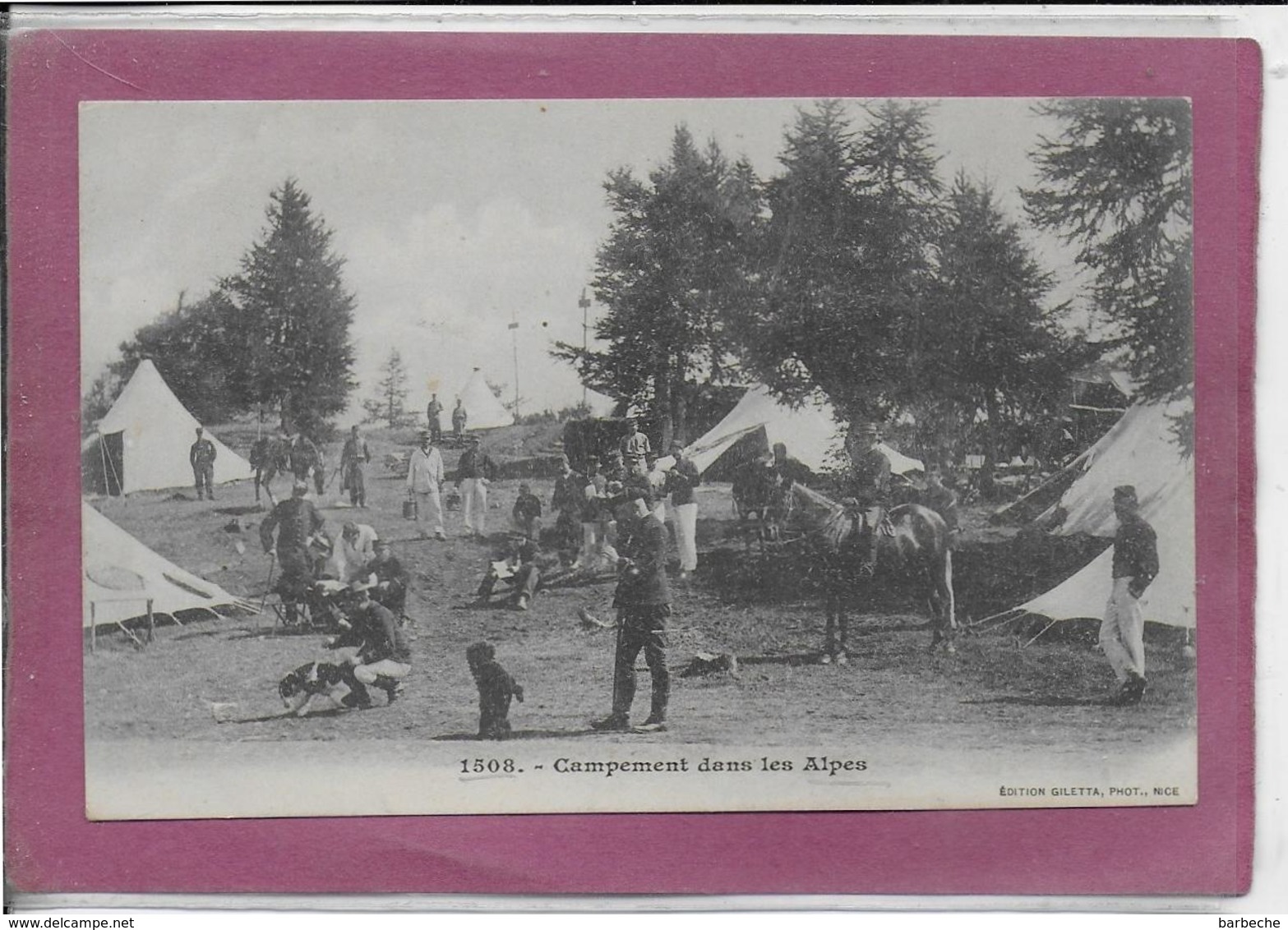 CAMPEMENT DANS LES ALPES - Régiments