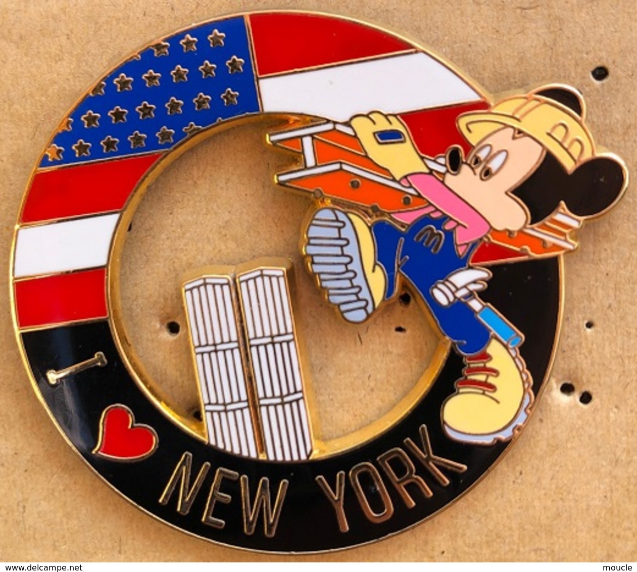 MICKEY MOUSE - SOURIS - MAUS - I LOVE NEW-YORK - TOURS JUMELLES -  WORLD TRADE CENTER - USA - FLAG - WALT DISNEY -  (24) - Disney