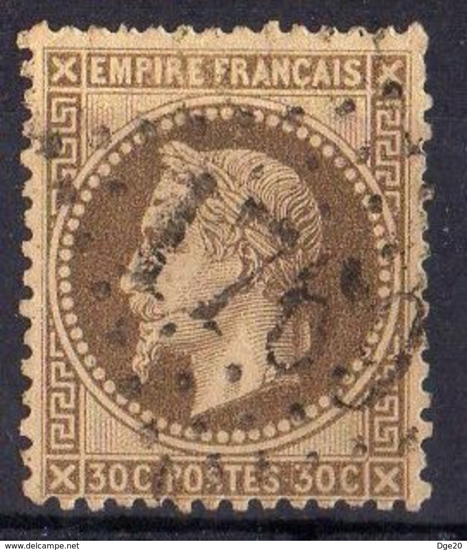 FRANCE ( POSTE ) S&M  N° 30  TIMBRE  TRES  BIEN  OBLITERE  , A  SAISIR . R 7 - 1863-1870 Napoleon III Gelauwerd