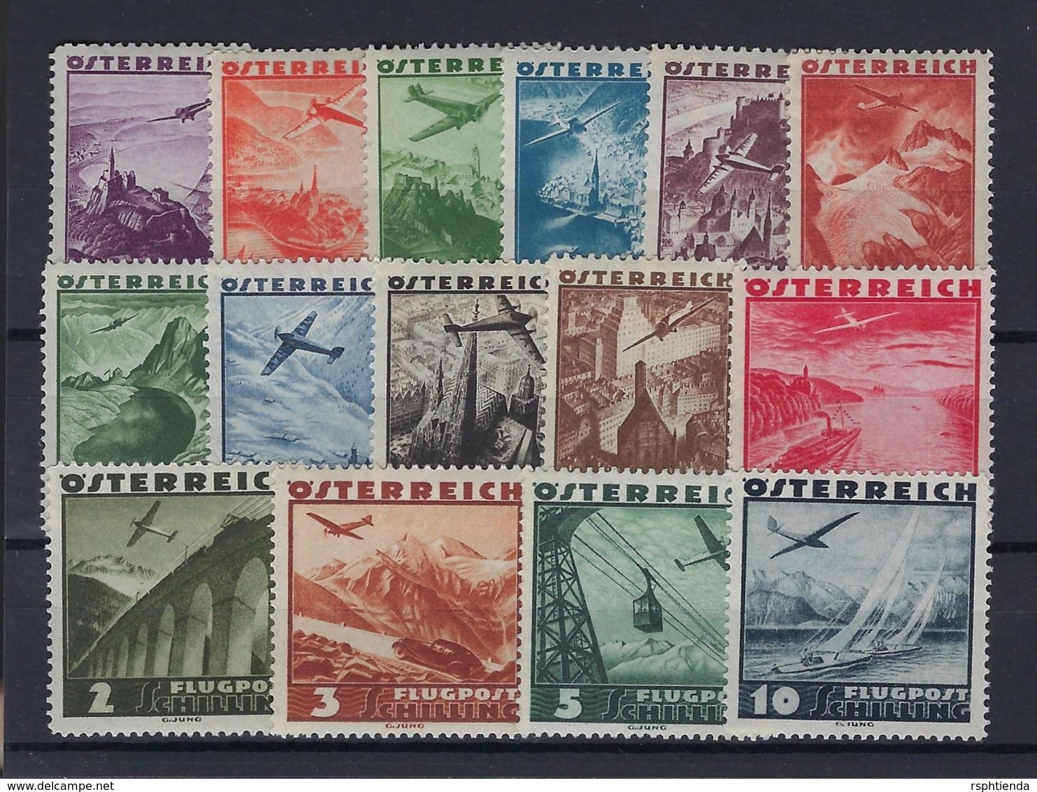 AUSTRIA 1935 AIRMAIL Nº 32/47 * MH - Other & Unclassified