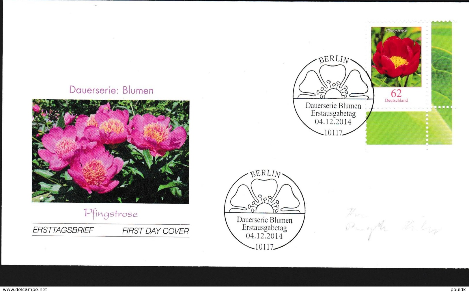 Germany FDC 2014 Flowers - From Berlin (G89-43) - Andere & Zonder Classificatie