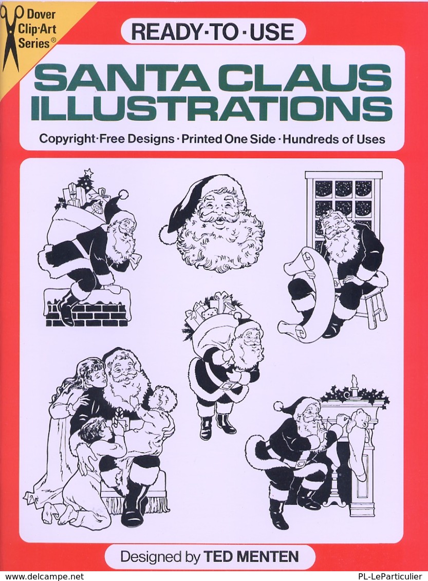 Santa Claus Illustrations By Ted Menten Dover Clip-Art Series(excellent Pour Les Graphistes) - Schöne Künste