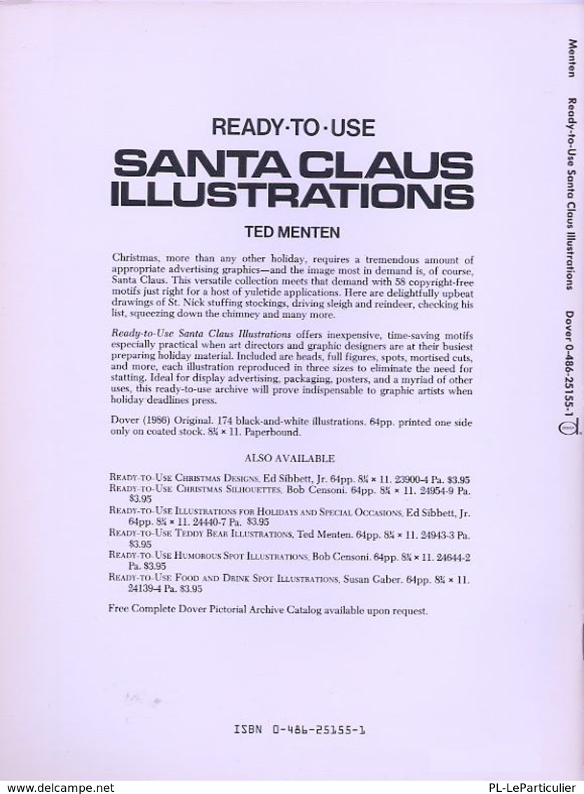 Santa Claus Illustrations By Ted Menten Dover Clip-Art Series(excellent Pour Les Graphistes) - Bellas Artes