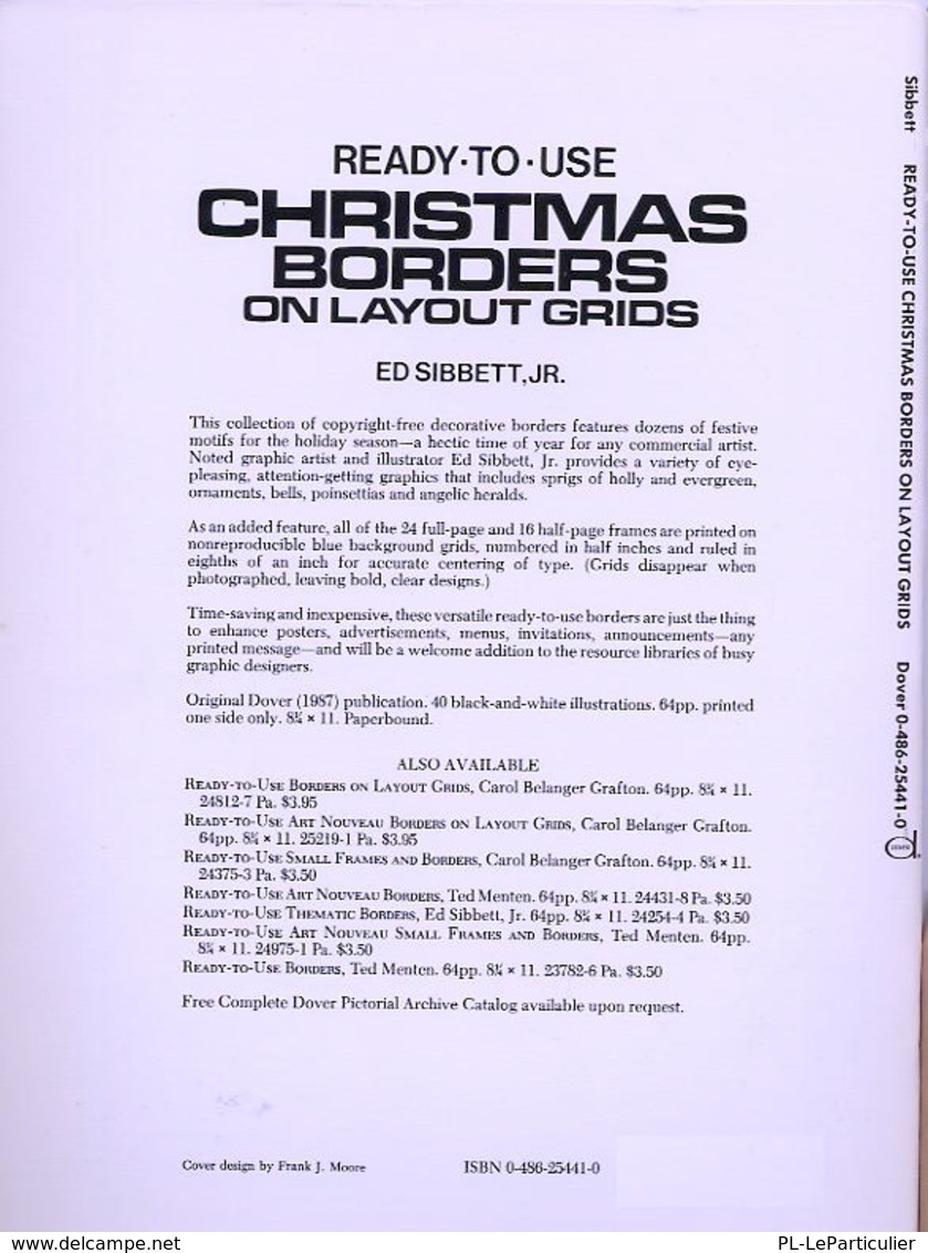 Christmas Borders On Layout Grids By Ed Sibbett, Jr. Ready-to-Use Dover Clip-Art Series (excellent Pour Les Graphistes) - Bellas Artes