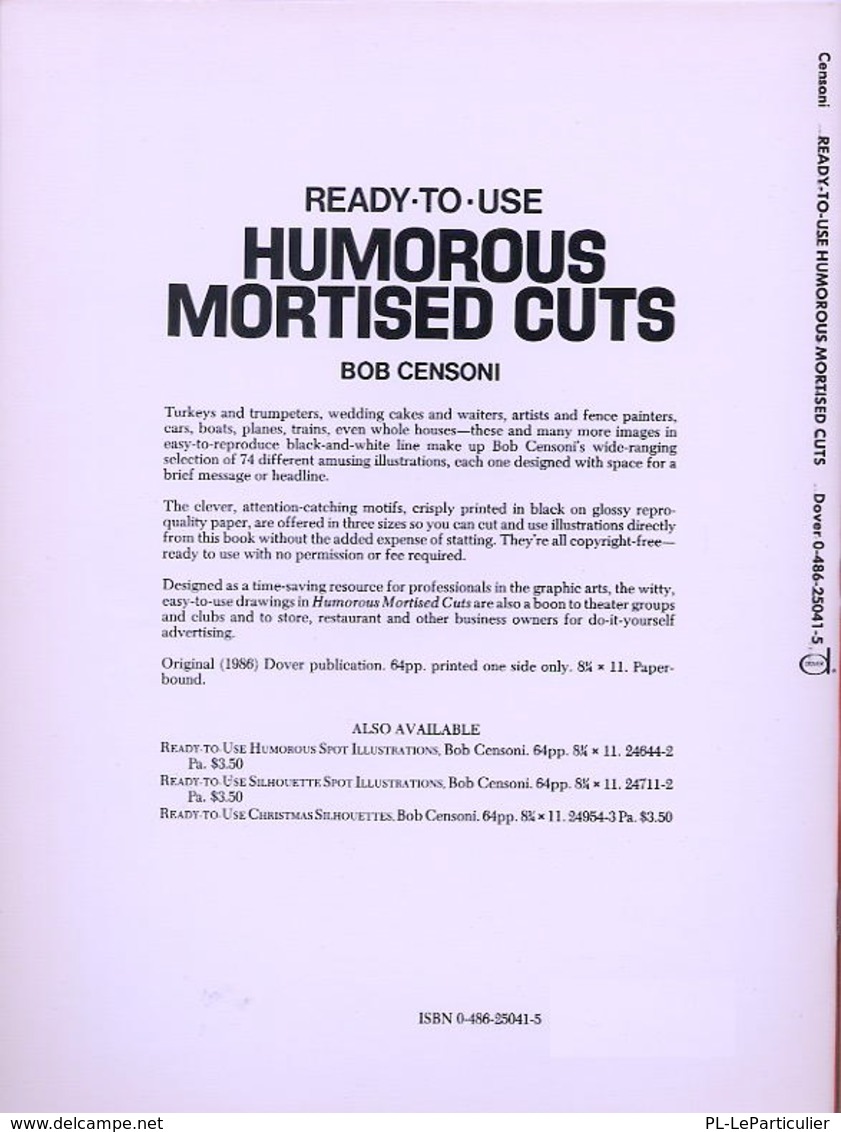 Humorous Mortised Cuts By Bob Censoni Ready-to-Use Dover Clip-Art Series (excellent Pour Les Graphistes) - Schone Kunsten