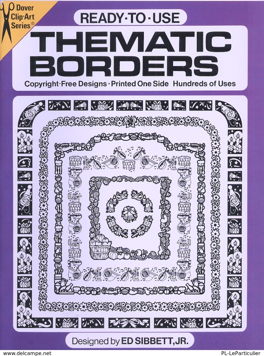 Thematic Borders By Ed Sibbett, Jr Ready-to-Use Dover Clip-Art Series (excellent Pour Tous Les Graphistes) - Fine Arts