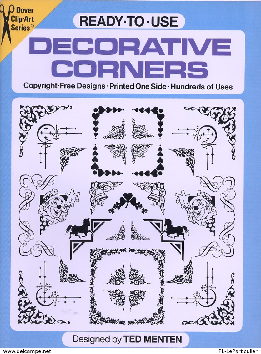 Decorative Corners By Ted Menten Ready-to-Use Dover Clip-Art Series (excellent Pour Tous Les Graphistes) - Beaux-Arts