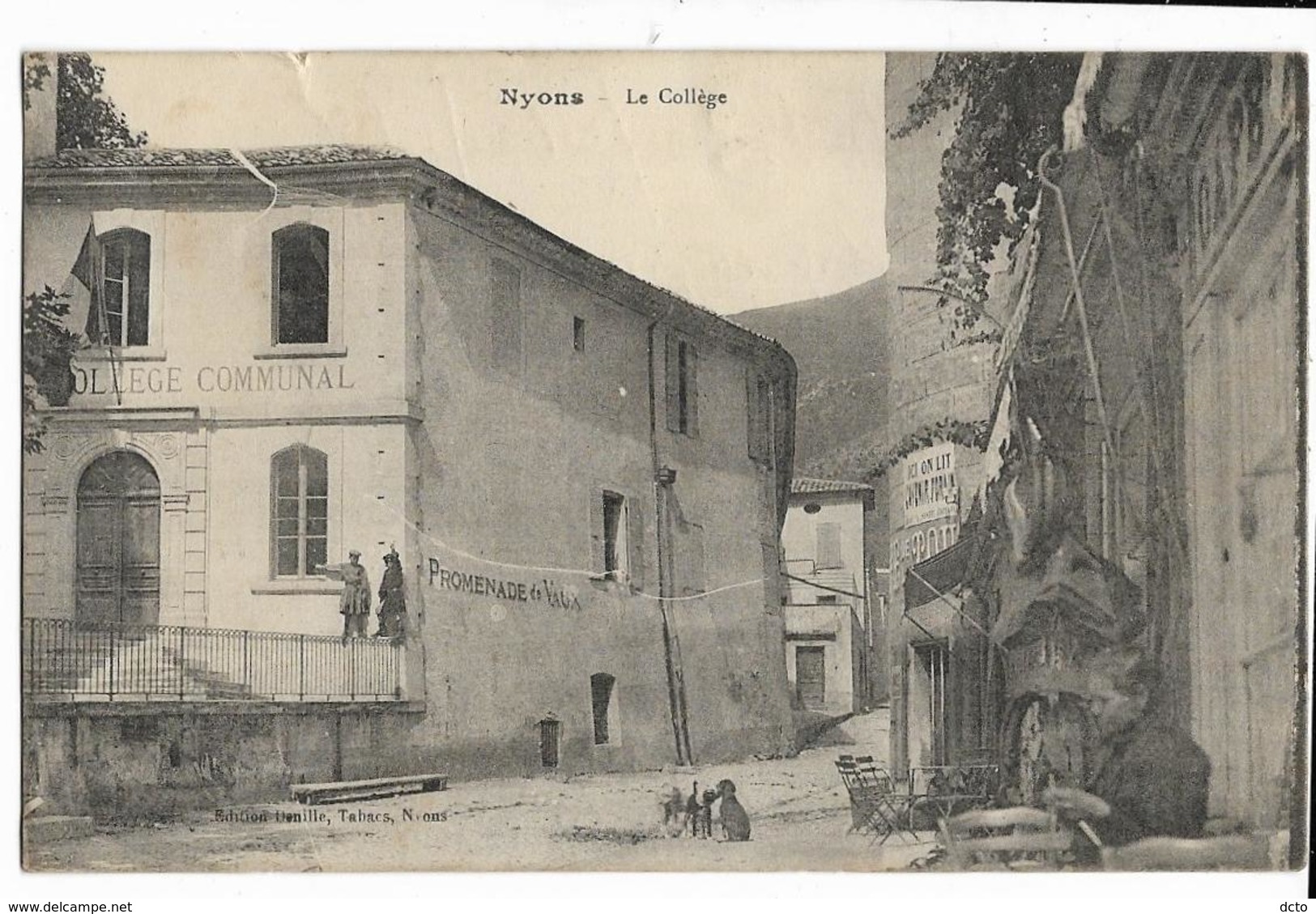 NYONS (26) Le Collège Ed. Donille, Envoi 1919 - Nyons