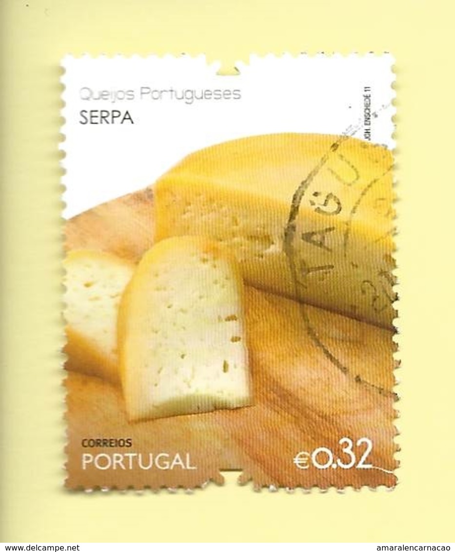 TIMBRES - STAMPS - FRANCOBOLLI - SELLOS - PORTUGAL - 2011 -  FROMAGES PORTUGAIS - SERPA - TIMBRE OBLITÉRÉ - Food