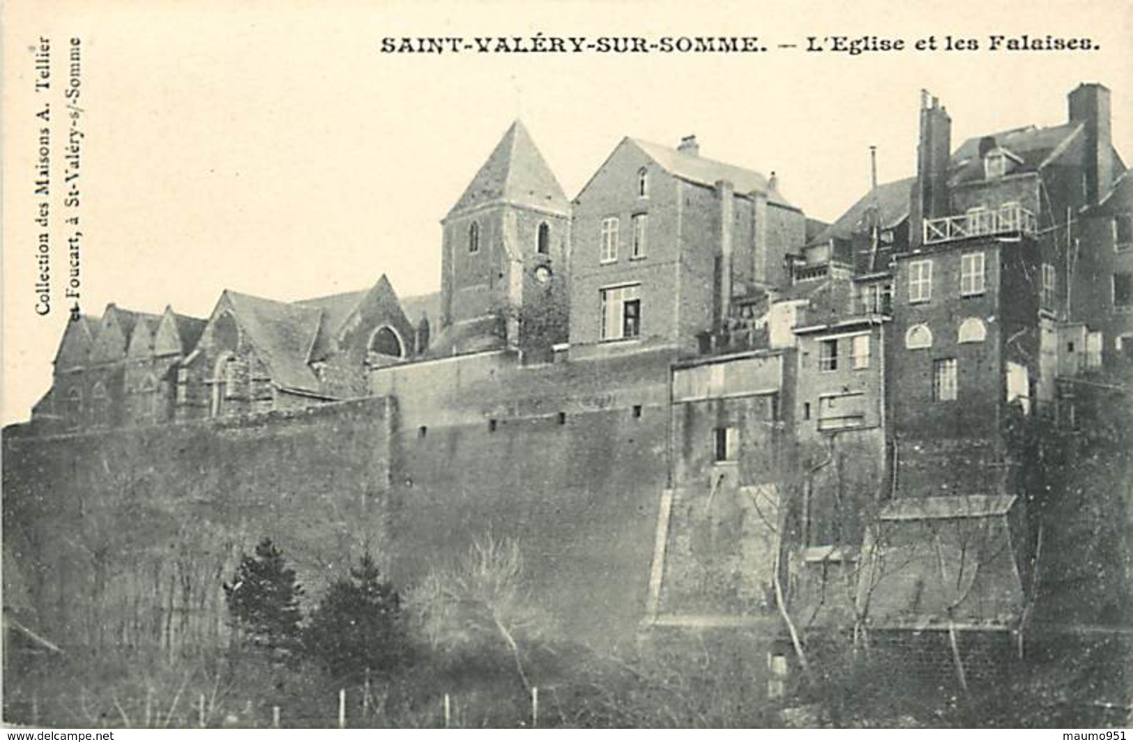 80 SAINT VALERY SUR SOMME - L'Eglise Et Les Falaises - Saint Valery Sur Somme