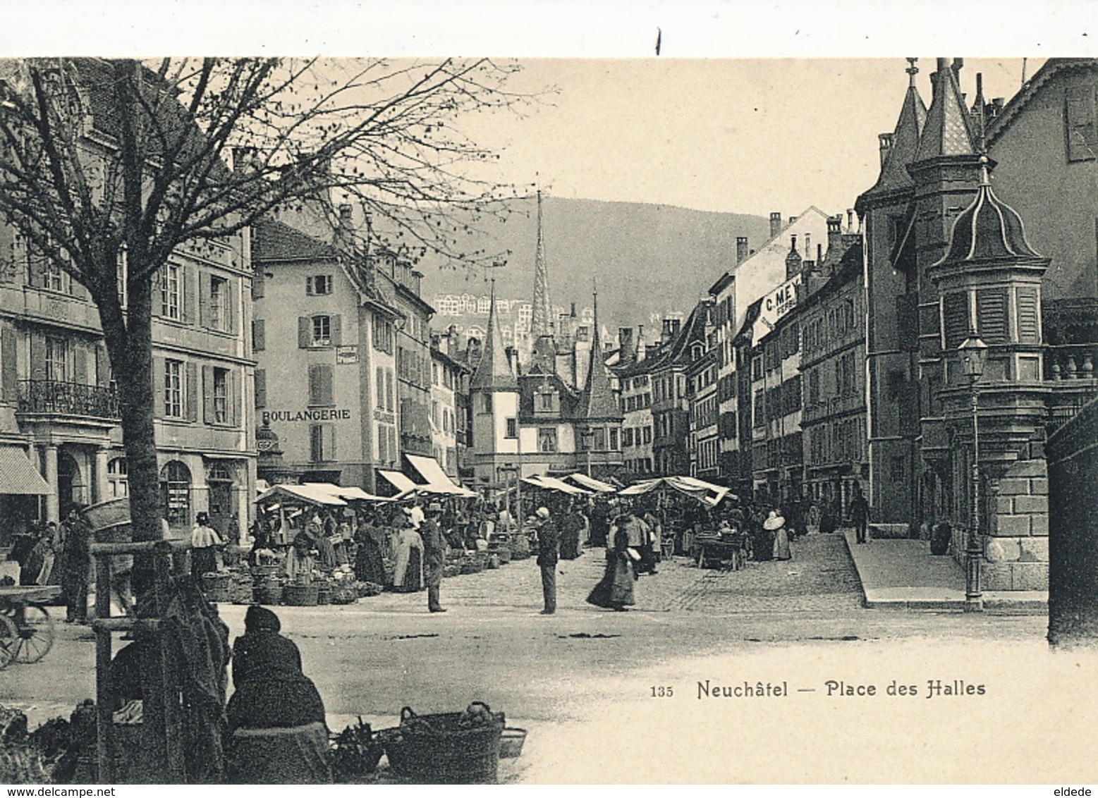 Neuchatel  Place Des Halles  Boulangerie Marché  Edit Chiffelle - Neuchâtel