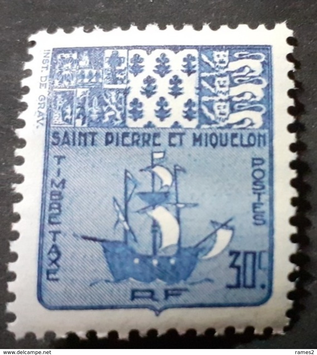 Amérique >St.Pierre Et Miquelon  Timbres-taxe Neufs N° 68 - Impuestos