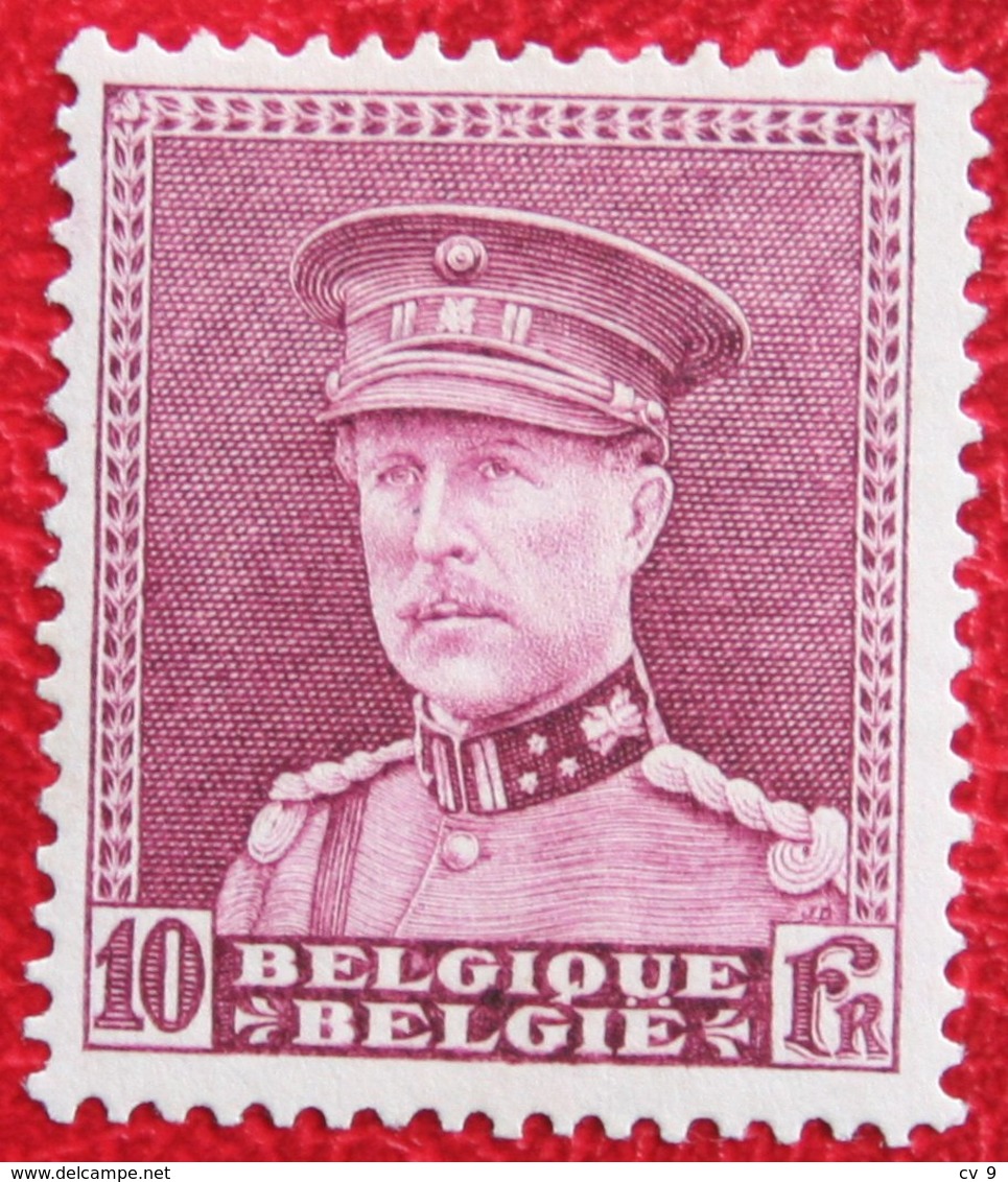 10Fr Koning Albert I 1931 OBP 324 (Mi 313) Ongebruikt / MH BELGIE BELGIUM - Unused Stamps