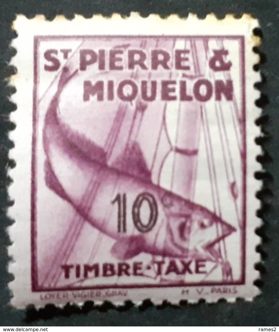 Amérique >St.Pierre Et Miquelon  Timbres-taxe Neufs N° 33* - Impuestos