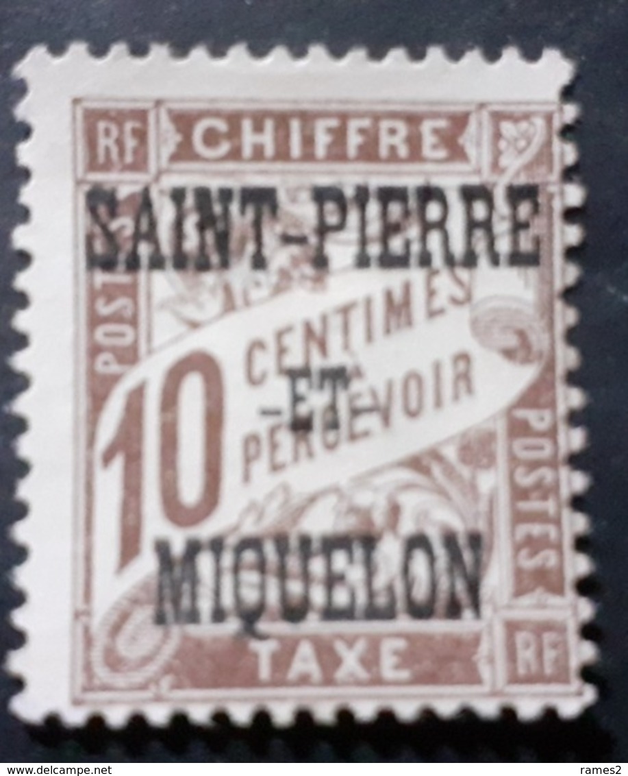 Amérique >St.Pierre Et Miquelon  Timbres-taxe Neufs N° 11 Nsg - Timbres-taxe