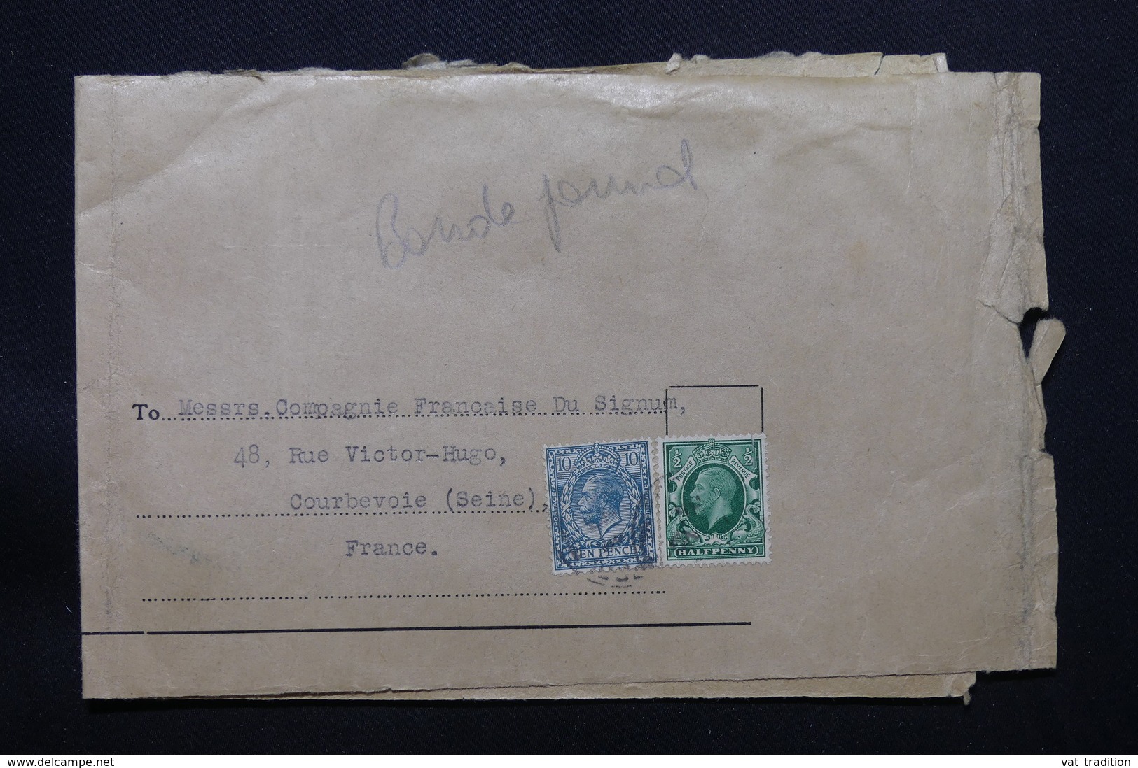 ROYAUME UNI - Bande Journal De Londres Pour La France , Affranchissement Plaisant- L 58399 - Revenue Stamps