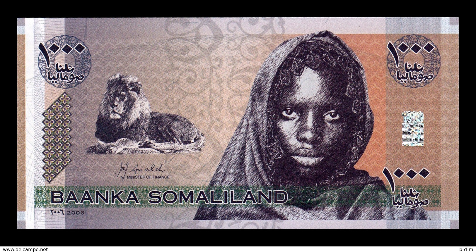 Somalilandia Somaliland 1000 Shillings 2006 Pick CS1 SC UNC - Other - Africa