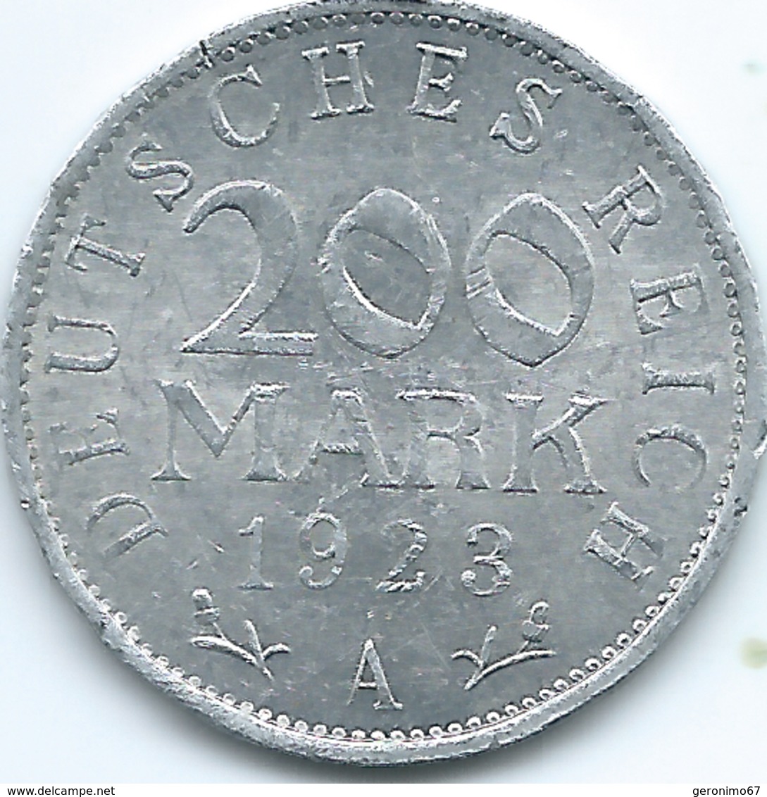 Germany - Weimar - 1923 A - 200 Marks - KM35 - 200 & 500 Mark