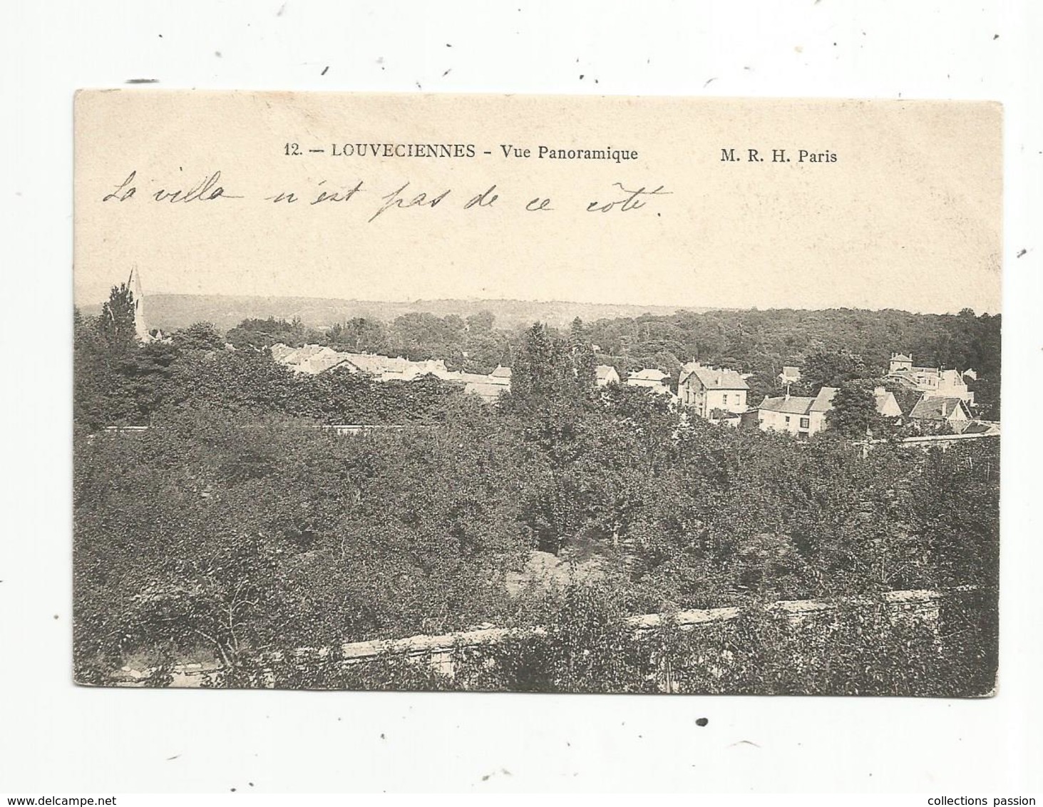 Cp, 78, LOUVECIENNES ,  Vue Panoramique ,  écrite 1915 - Louveciennes