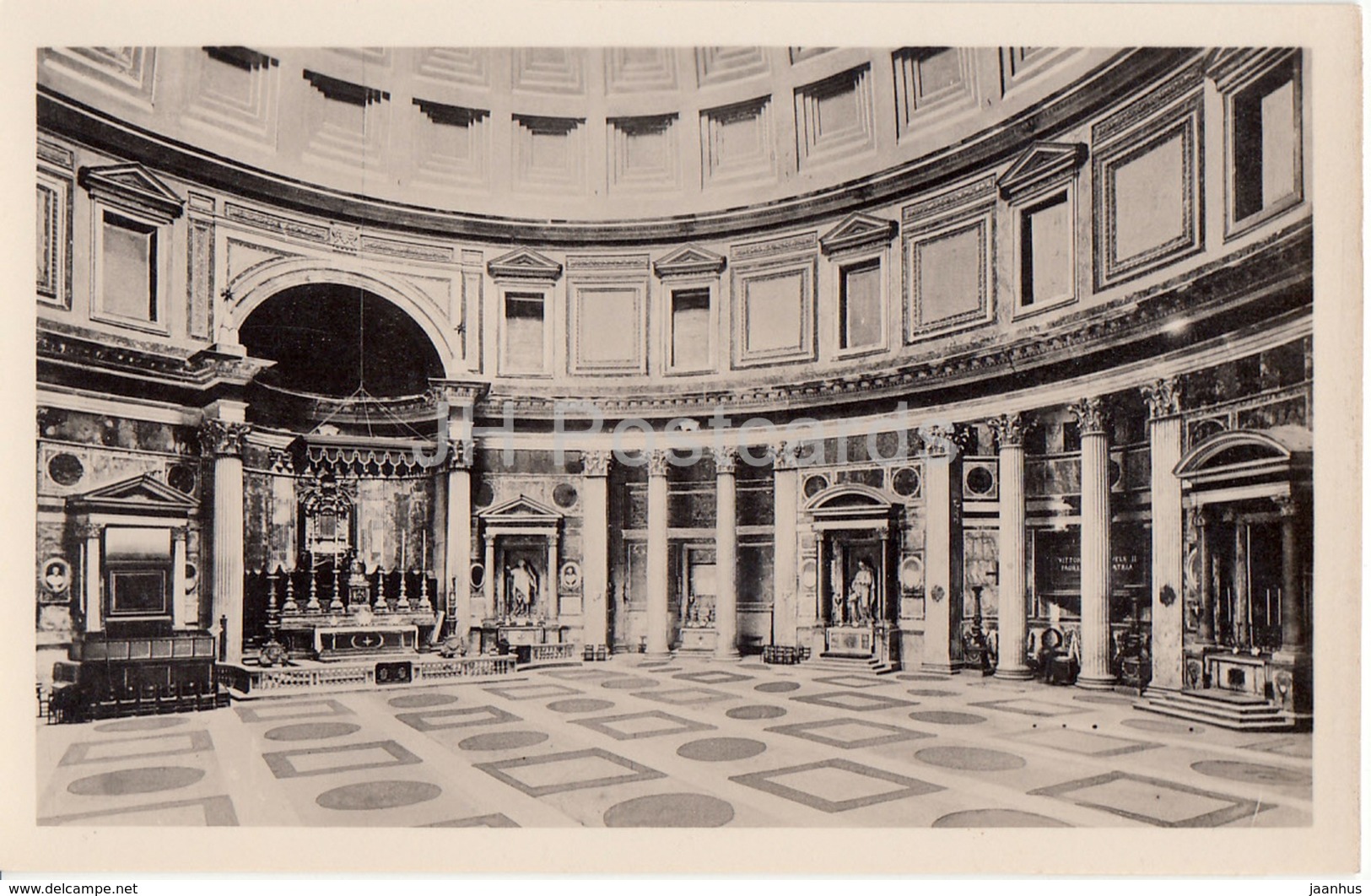 Roma - Rome - Pantheon - Interno - Interior - 4514-13 - Old Postcard - Italy - Unused - Pantheon