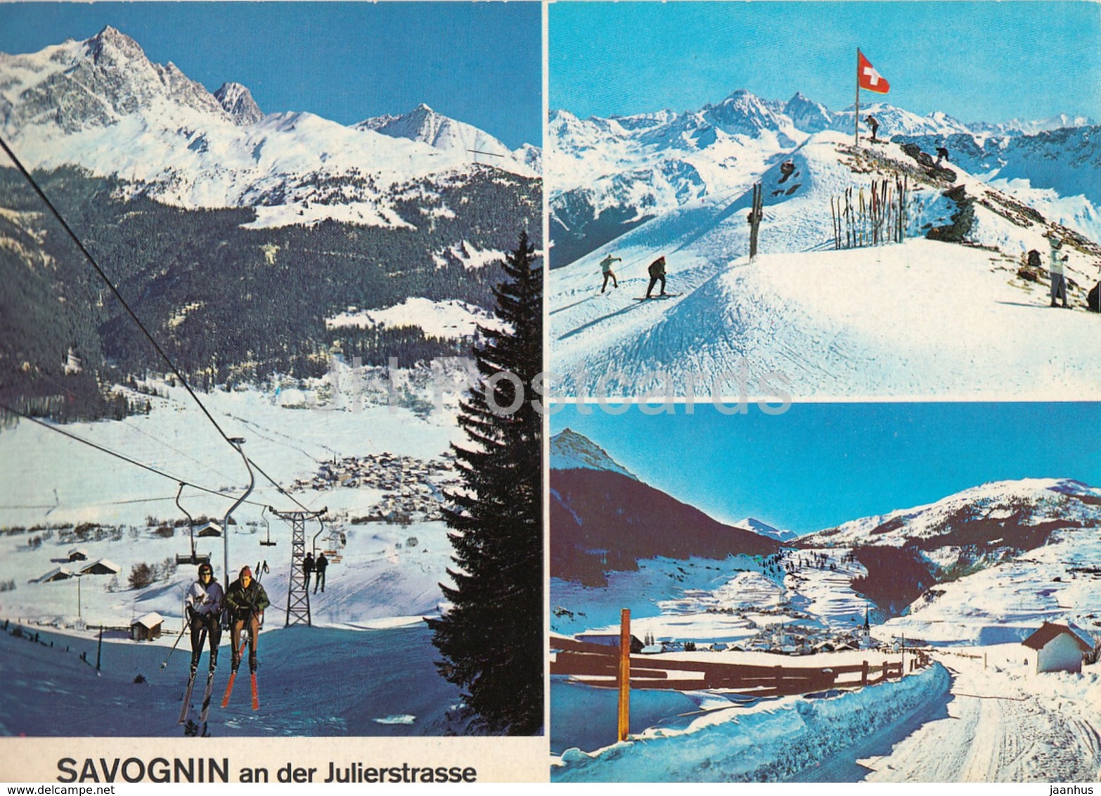 Savognin An Der Julierstrasse 1215 M - Winterkurort - Ski Resort - Cable Car - 54323 - 1971 - Switzerland - Used - Savognin