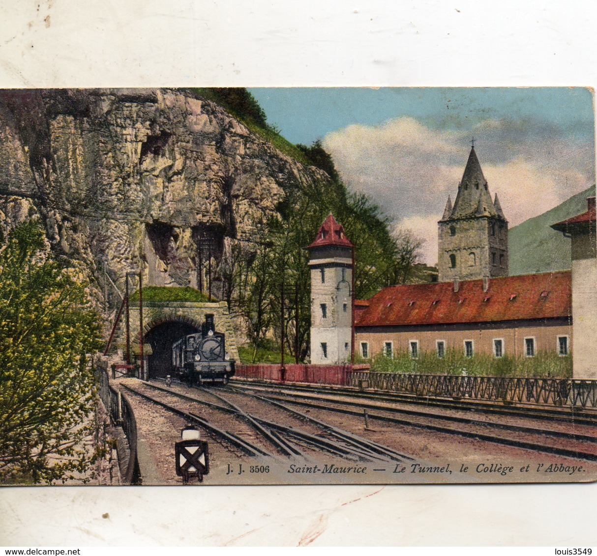 St - Maurice -  Le  Tunnel  Le  Collège  Et  L'  Abbaye. - Other & Unclassified