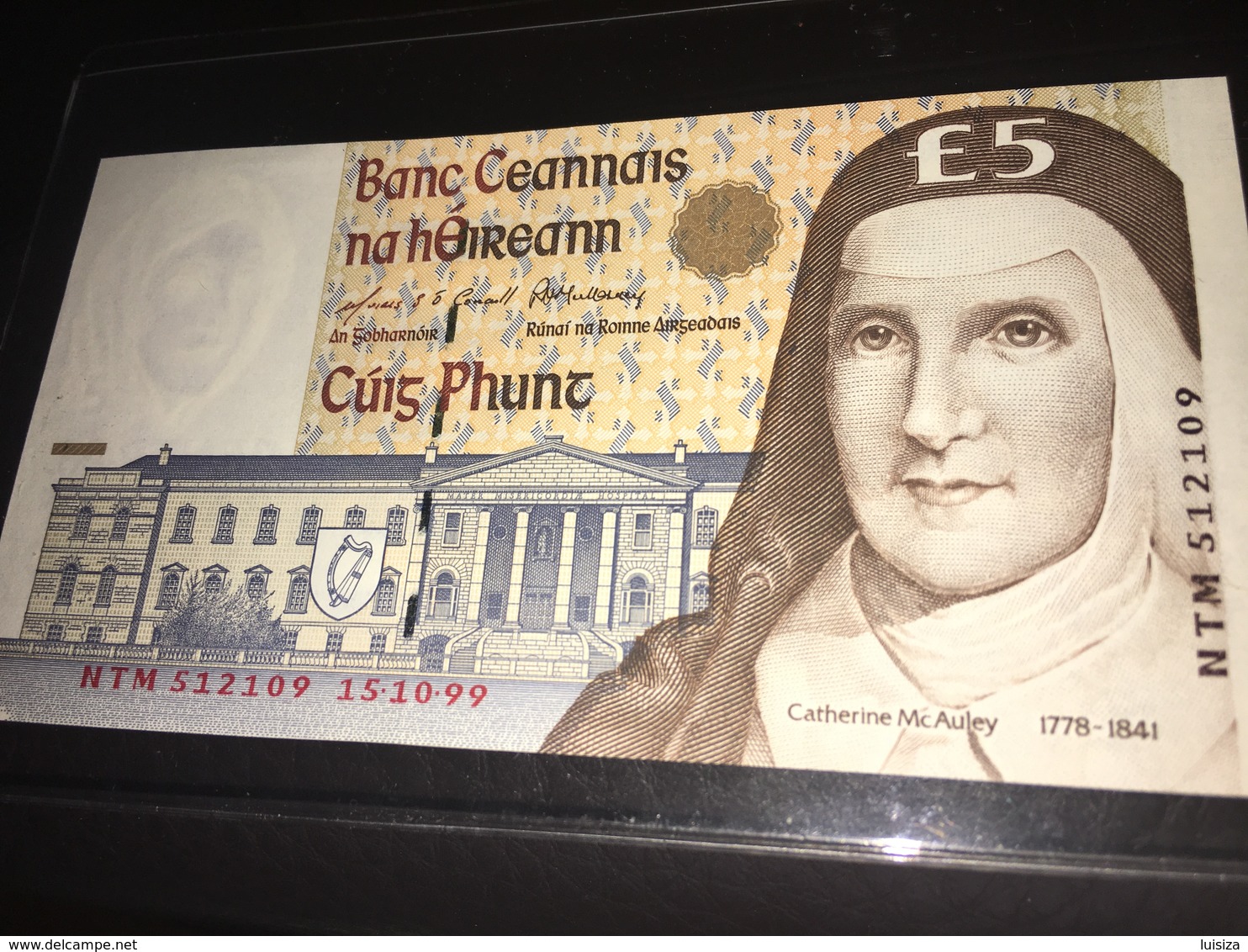 See Photos. ​​​​​​​Ireland 5 Pounds 1999 UNC Banknote - Irlande