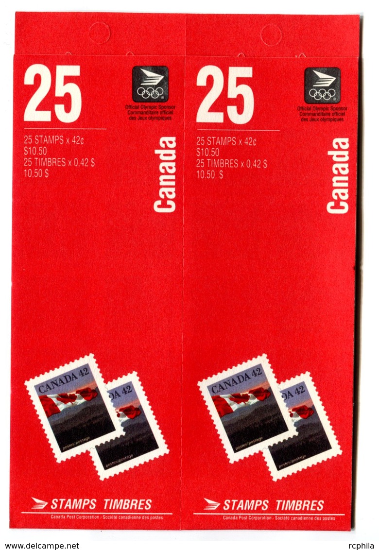 RC 17002 CANADA BK139 FLAG ISSUE CARNET COMPLET COUVERTURE NON COLLÉE NOT GLUED FLAP BOOKLET NEUF ** TB MNH - Volledige Boekjes