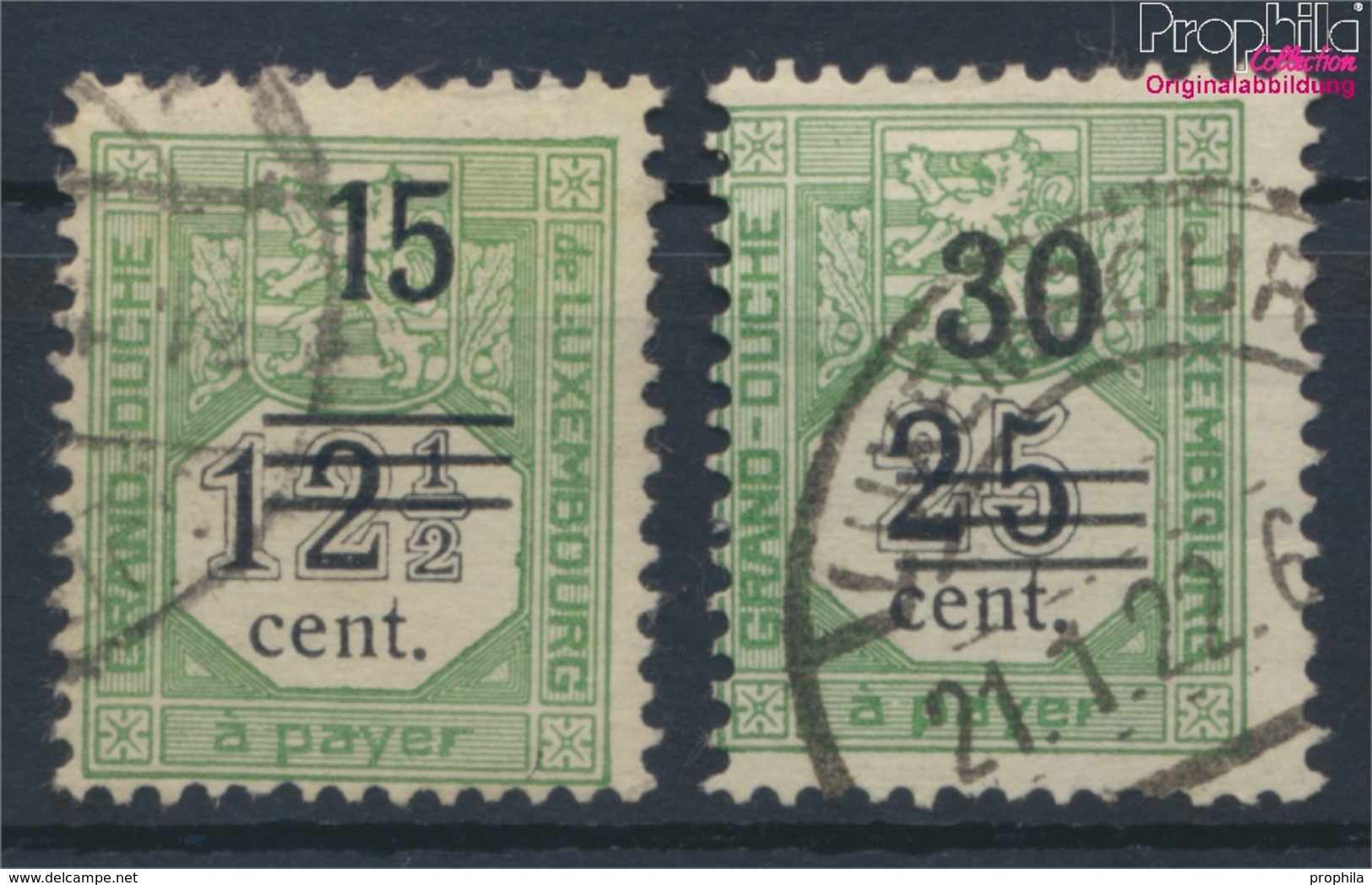 Luxemburg P8-P9 (kompl.Ausg.) Gestempelt 1920 Portomarken (9424561 - Postage Due