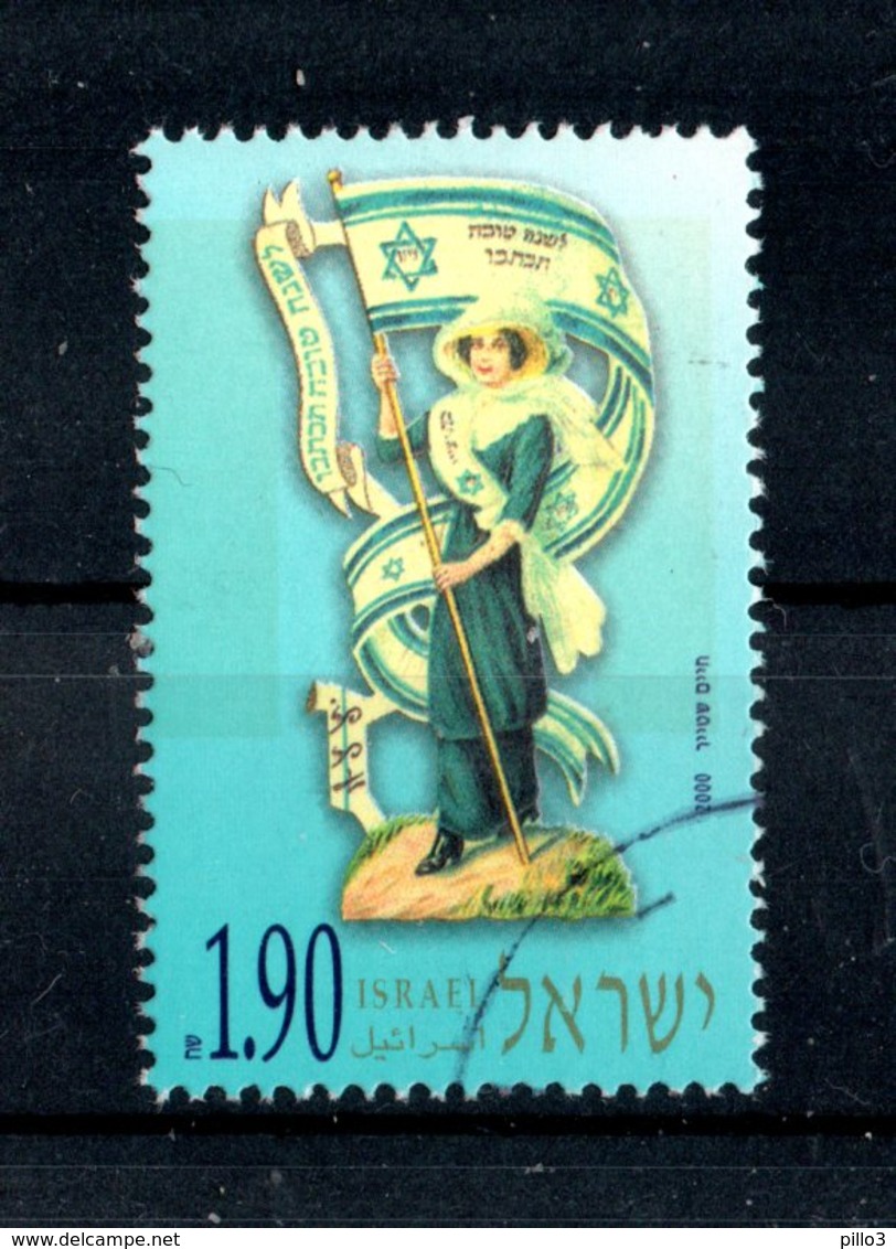 ISRAEL :  Ragazza Con Bandiera  -  1,90 New Sheel  Usato   Del  19.09.2000 - Used Stamps (without Tabs)